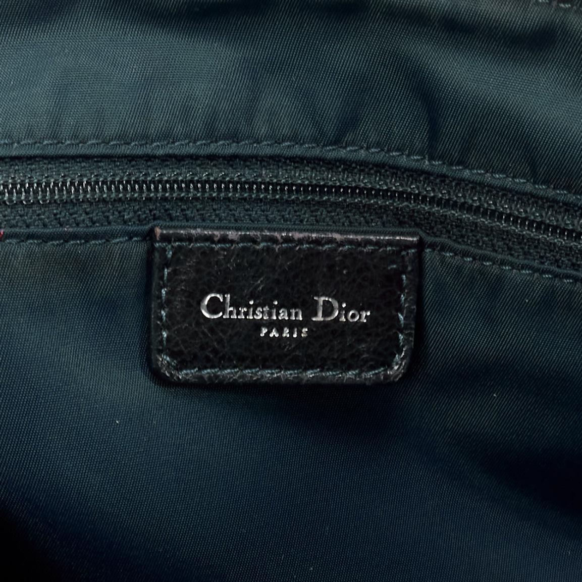 rare CHRISTIAN DIOR Vintage Flight orange canvas oblique trotter tote bag For Sale 5