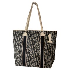 Rare Christian Dior Vintage Oblique Trotter Tote Bag – Iconic Monogram Canvas