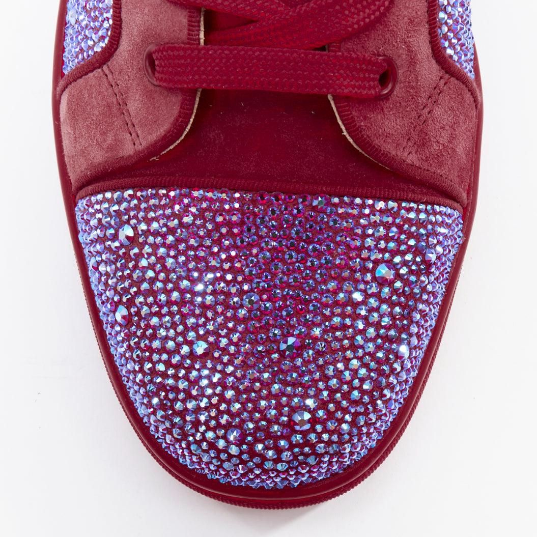 rara zapatilla alta CHRISTIAN LOUBOUTIN Louis Orlato Strass ante EU42.5 en venta 1
