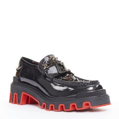 rare CHRISTIAN LOUBOUTIN MARVEL The Amazing Loubi Flat Cosmos loafers EU41