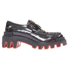 rare CHRISTIAN LOUBOUTIN MARVEL The Amazing Loubi Flat Cosmos loafers EU41