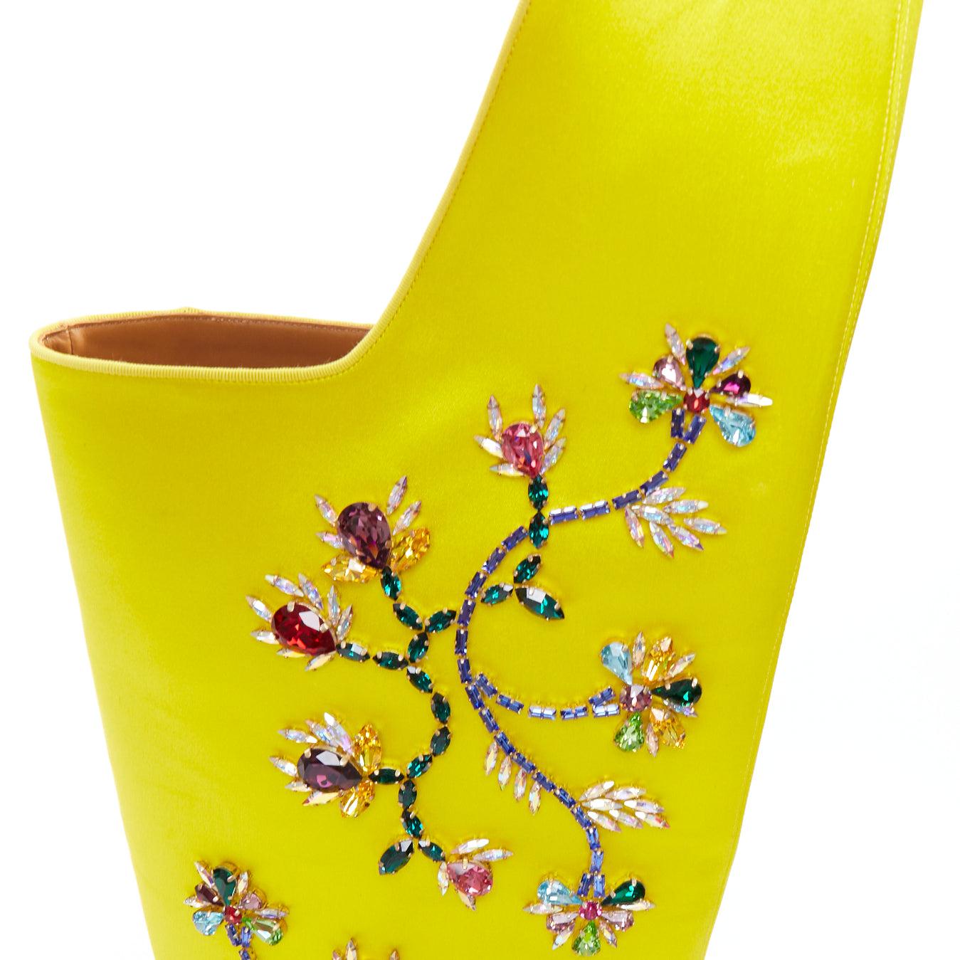 raras botas CHRISTIAN LOUBOUTIN Morgan Fleur 70 satin blossom western EU43 en venta 3