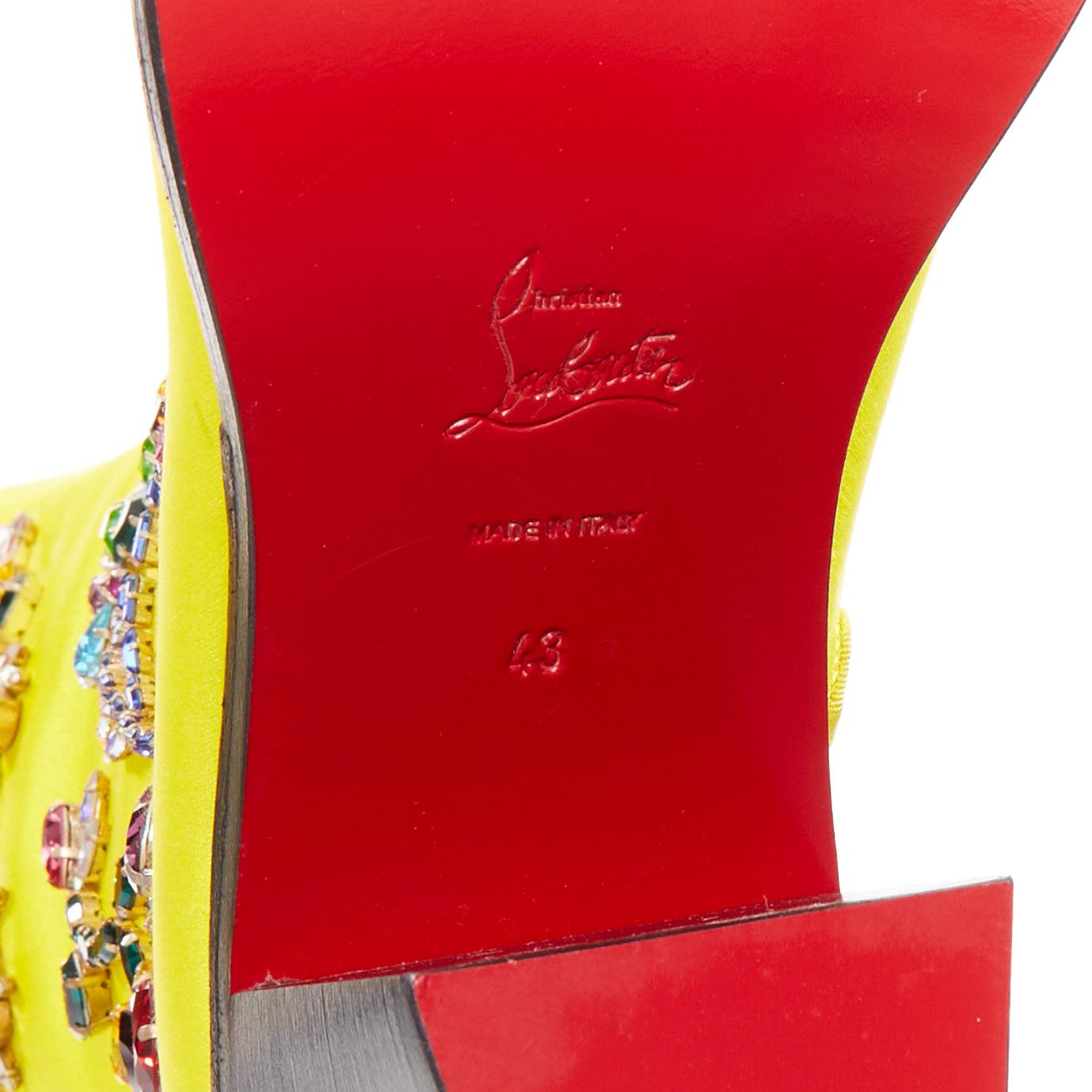 raras botas CHRISTIAN LOUBOUTIN Morgan Fleur 70 satin blossom western EU43 en venta 4
