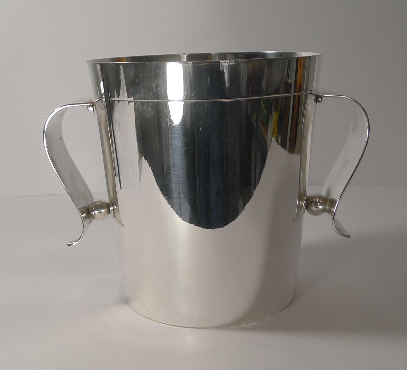 Rare Christofle Gallia Art Deco Wine Cooler / Champagne Bucket by Luc ...