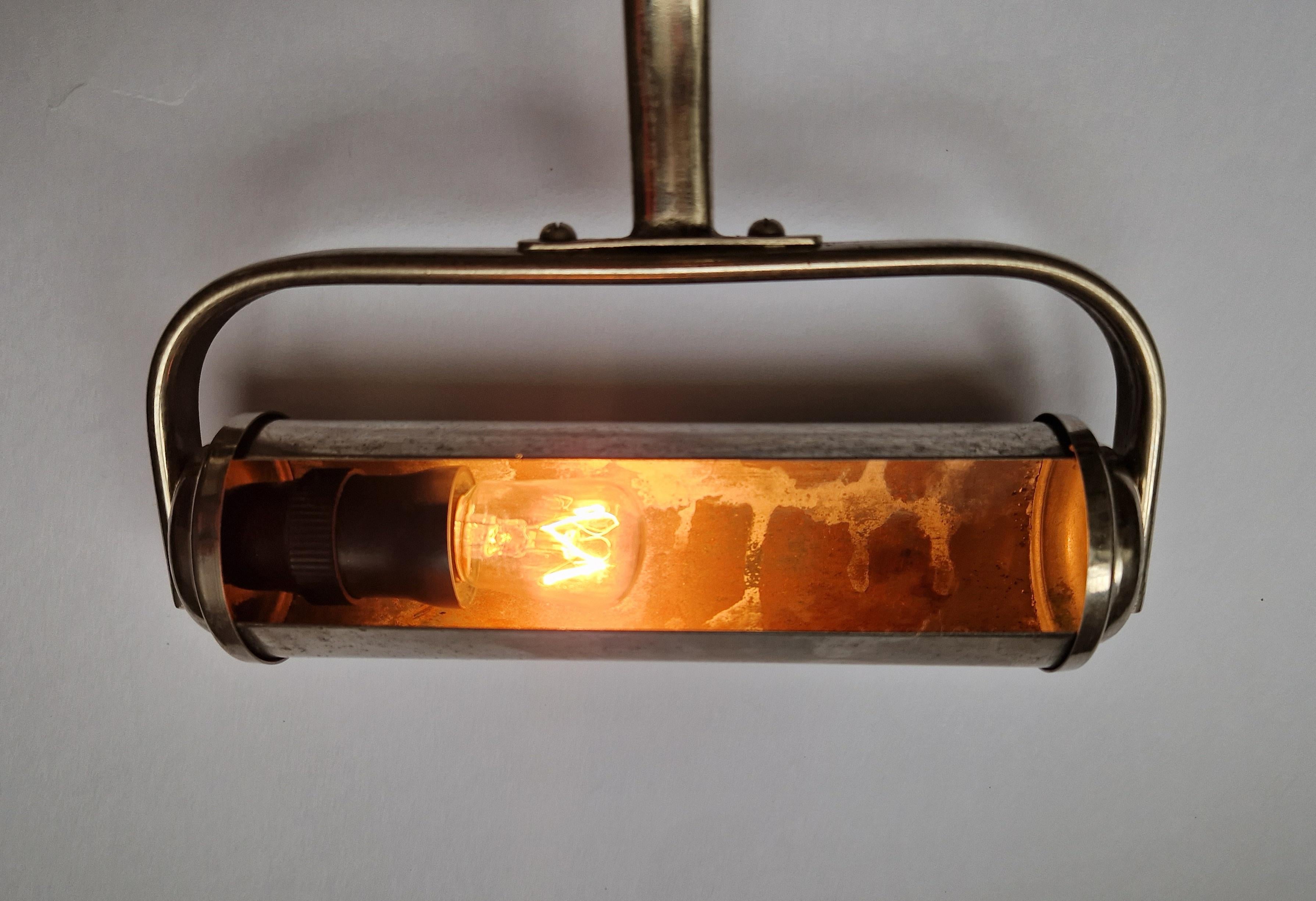 Rare Chrome Adjustable Art Deco / Functionalism Wall Lamp, 1930s For Sale 6