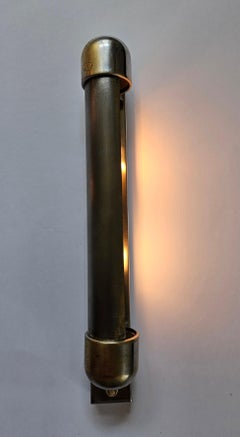 Rare Chrome Bauhaus Art Deco Wall Lamp Napako, 1940s