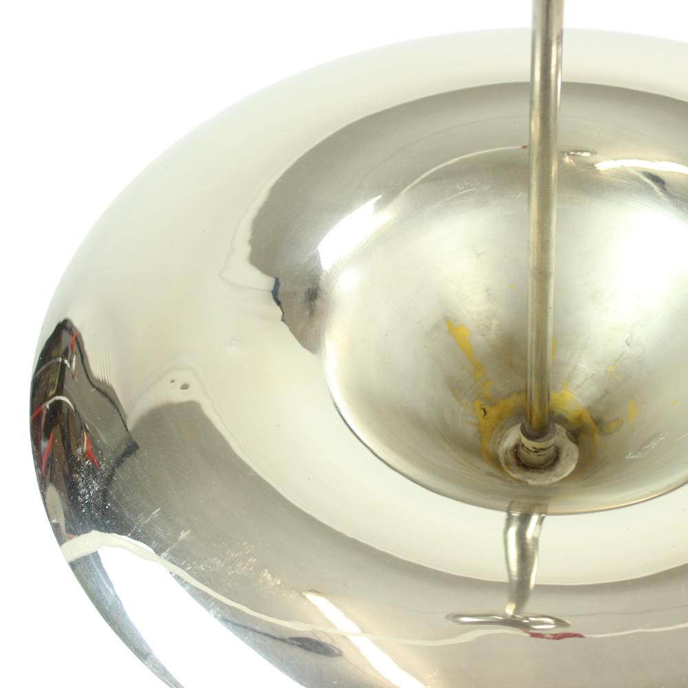 Bauhaus Rare Chrome Ceiling Light by Franta Anyz, Czechoslovakia, circa 1920 For Sale