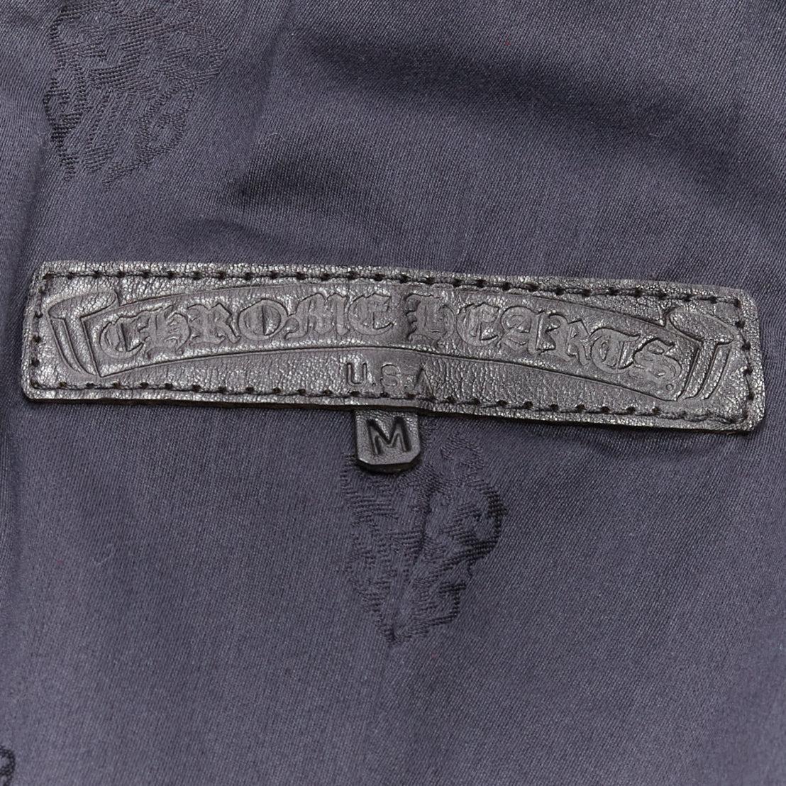 selten CHROME HEARTS braunes Leder schwarz Cross Dagger zip Kleid M 4