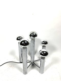 Rare Chrome-Plated Table Lamp, 1970s