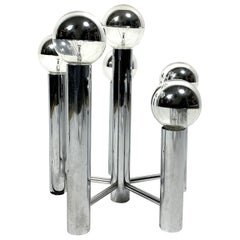 Rare Chrome-Plated Table Lamp, 1970s