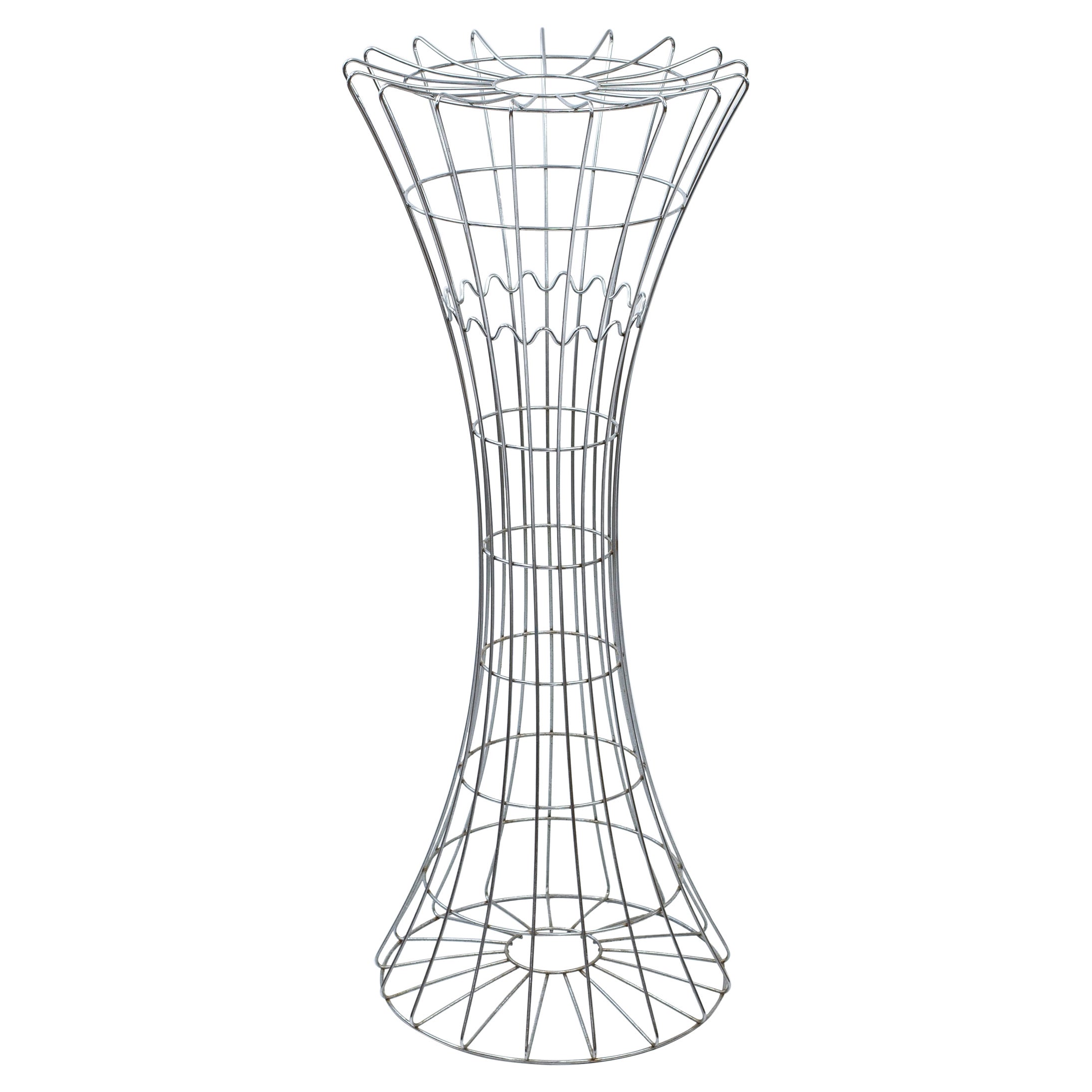 Raro appendiabiti cromato "Wire Series" di Verner Panton per J. Lüber, anni '70 in vendita