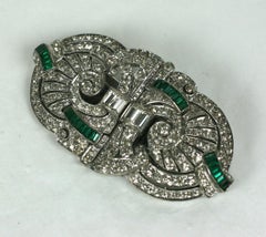 Rare Ciner Sterling Deco Paste Duette