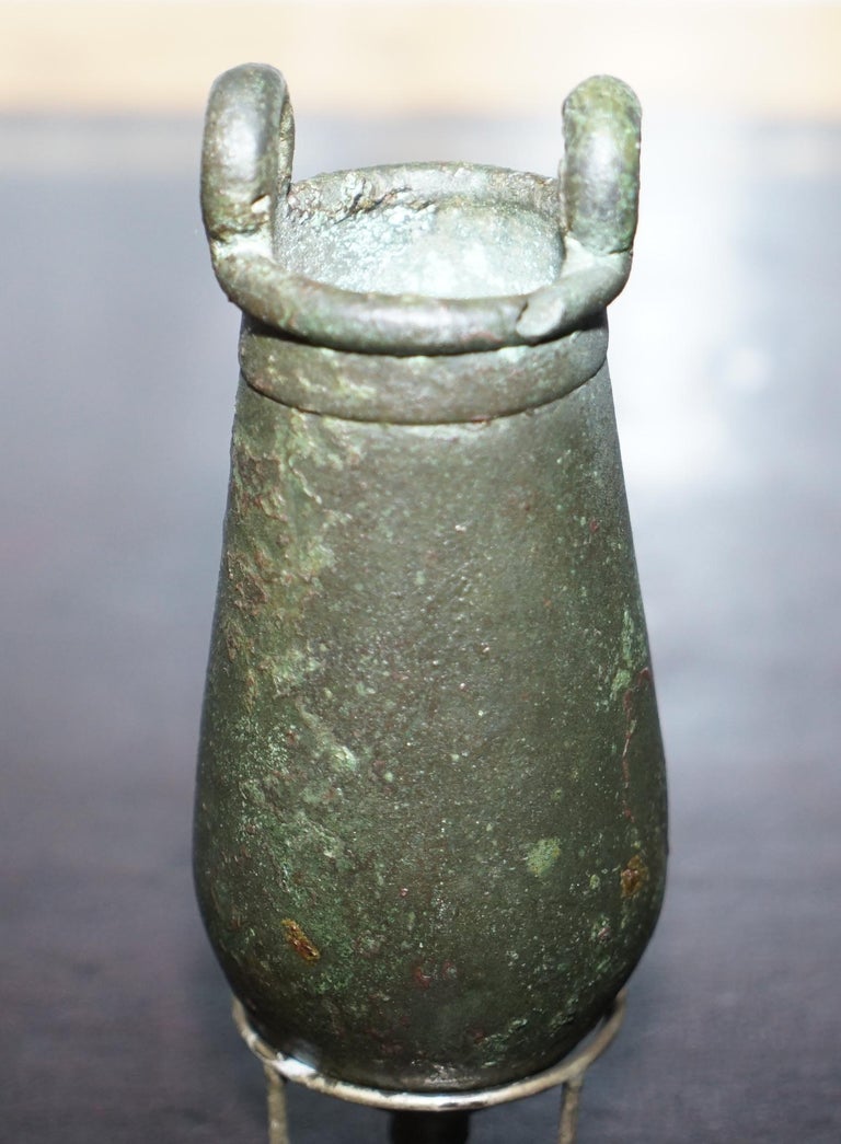 Rare circa 100AC Ancient 1st Century Roman Bronze Amphora Jug Vessel on