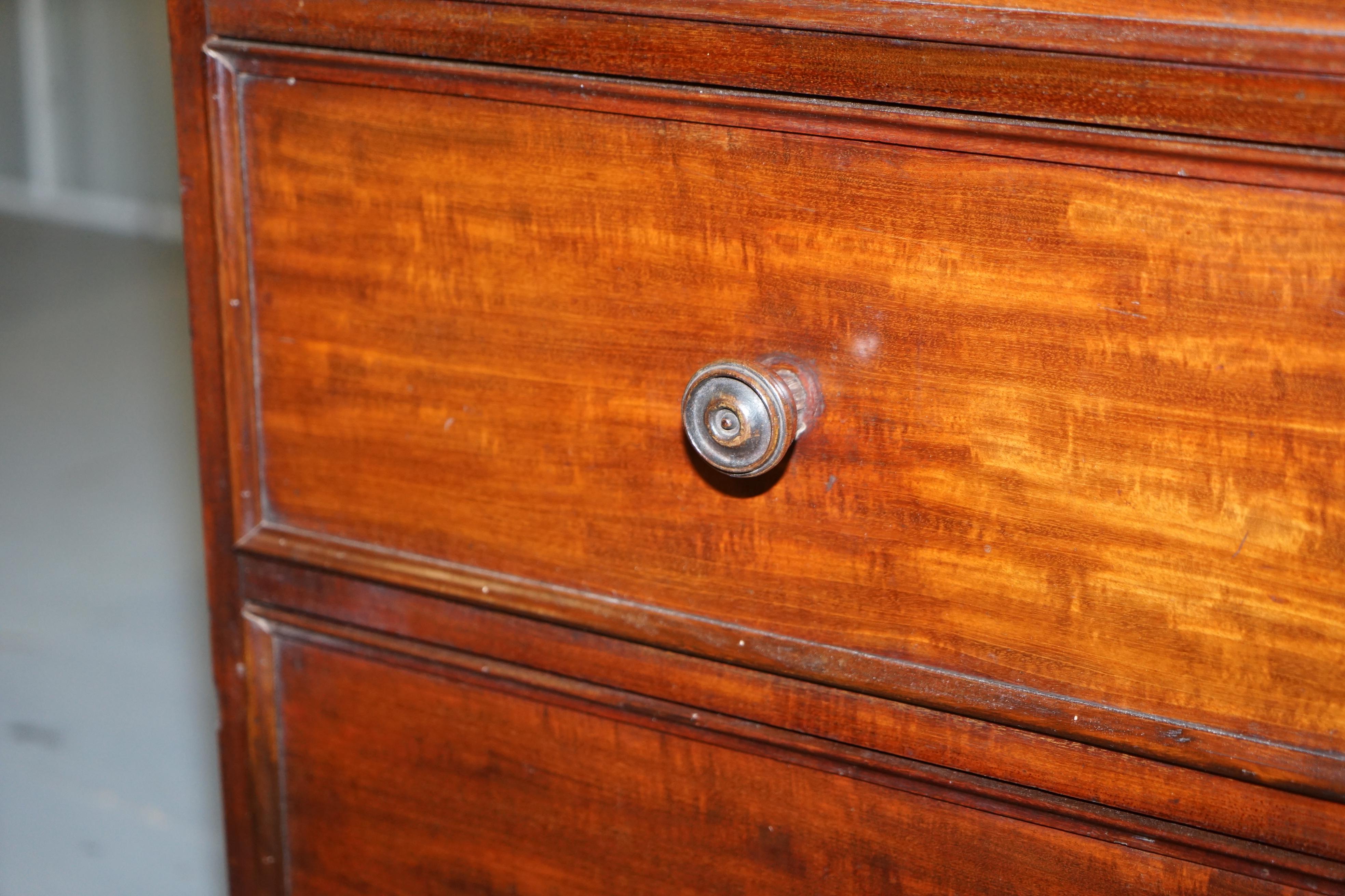 Rare circa 1760 Thomas Wilson 68 Great Queen Street Hardwood Chest of Drawers For Sale 4