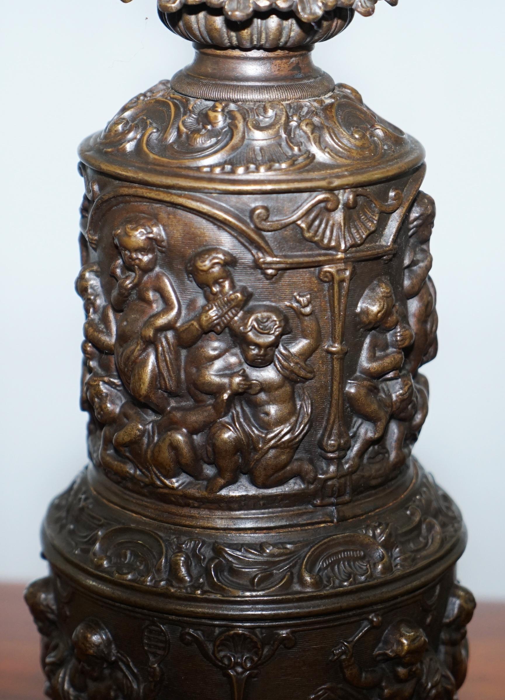 antique angel lamps