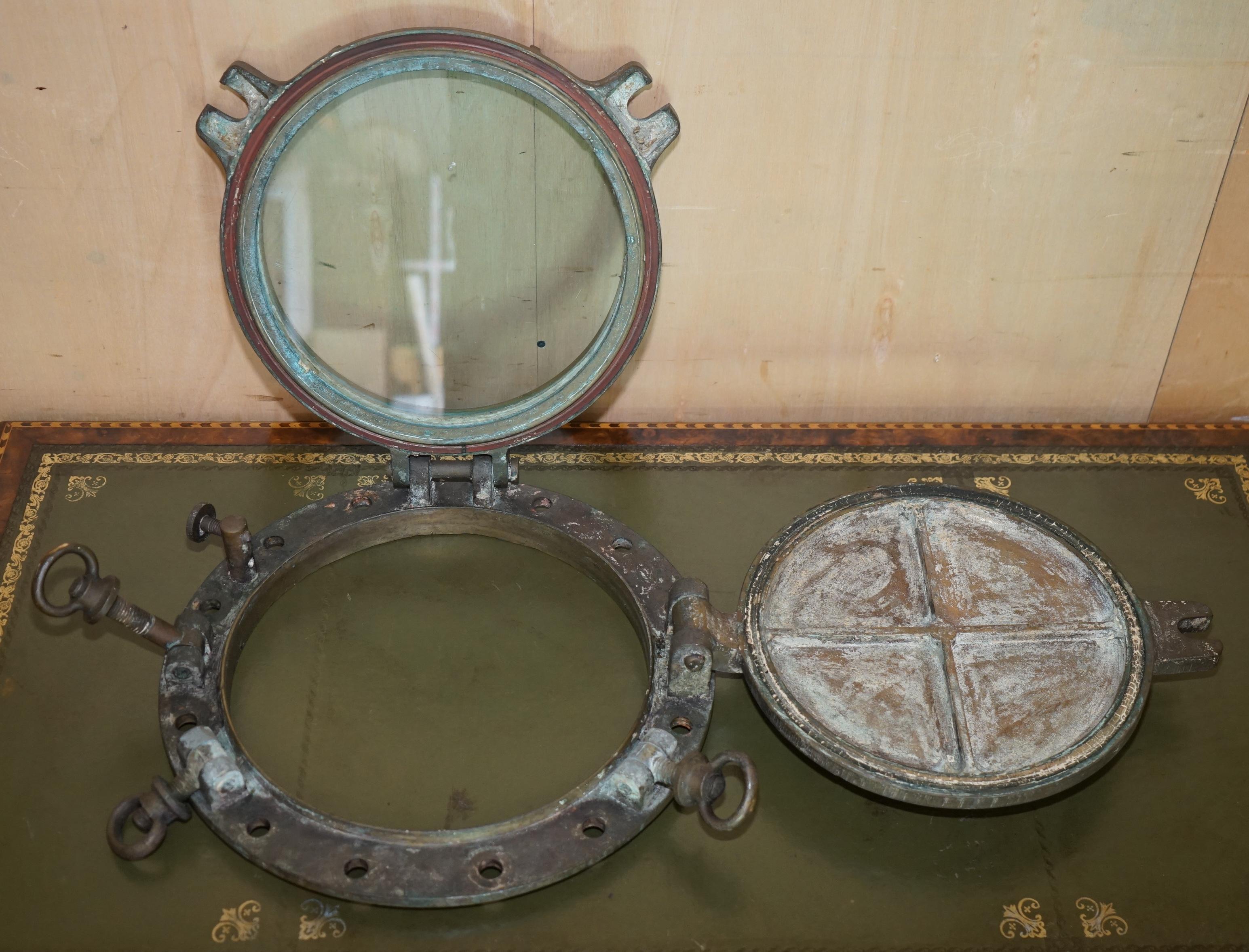 RARE CIRCA 1880 JOHN ROBY LTD RAINHILL MARITIME SALVAGE PORTHOLE SHiPS WINDOW im Angebot 2