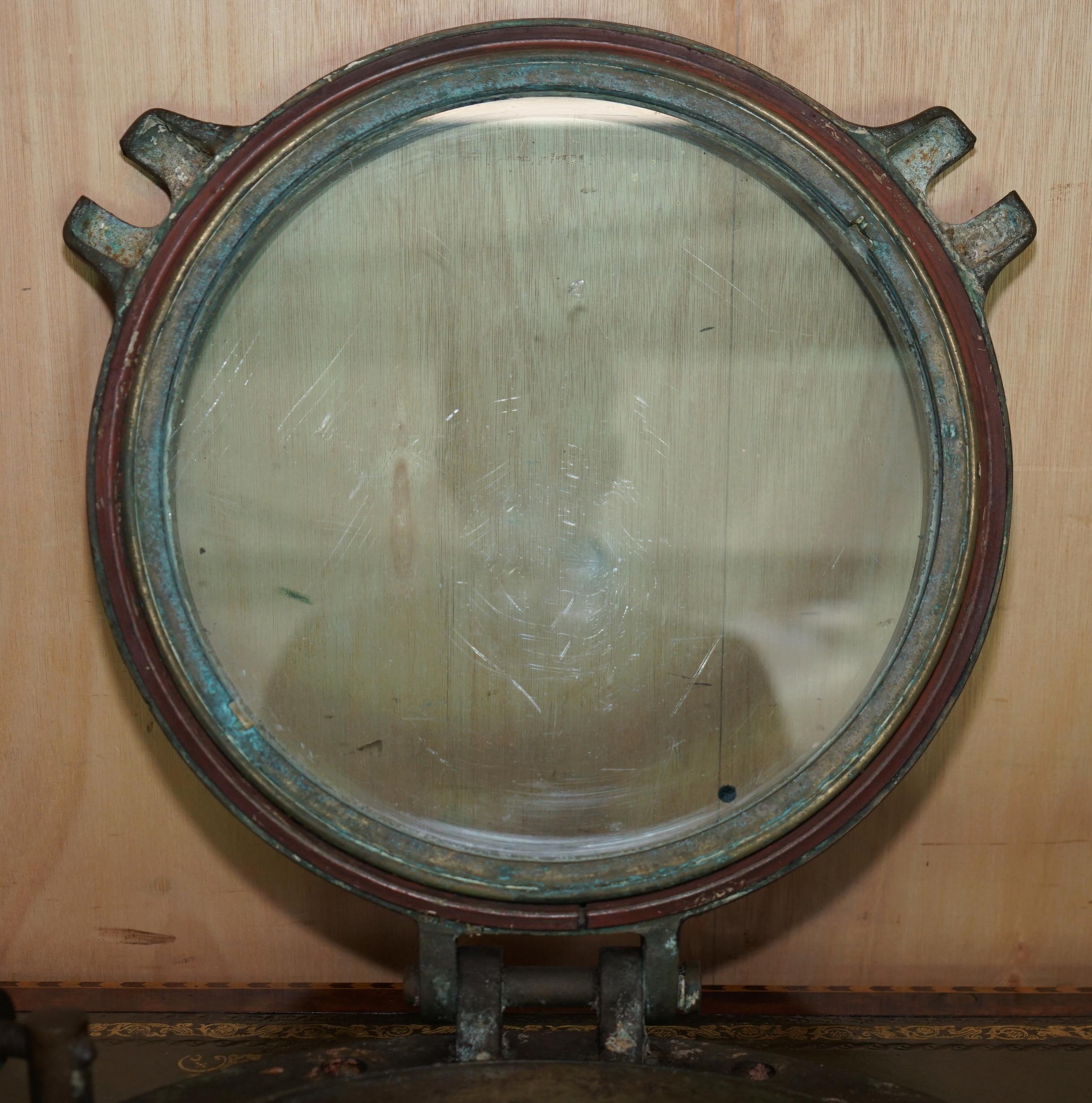 RARE CIRCA 1880 JOHN ROBY LTD RAINHILL MARITIME SALVAGE PORTHOLE SHiPS WINDOW im Angebot 3