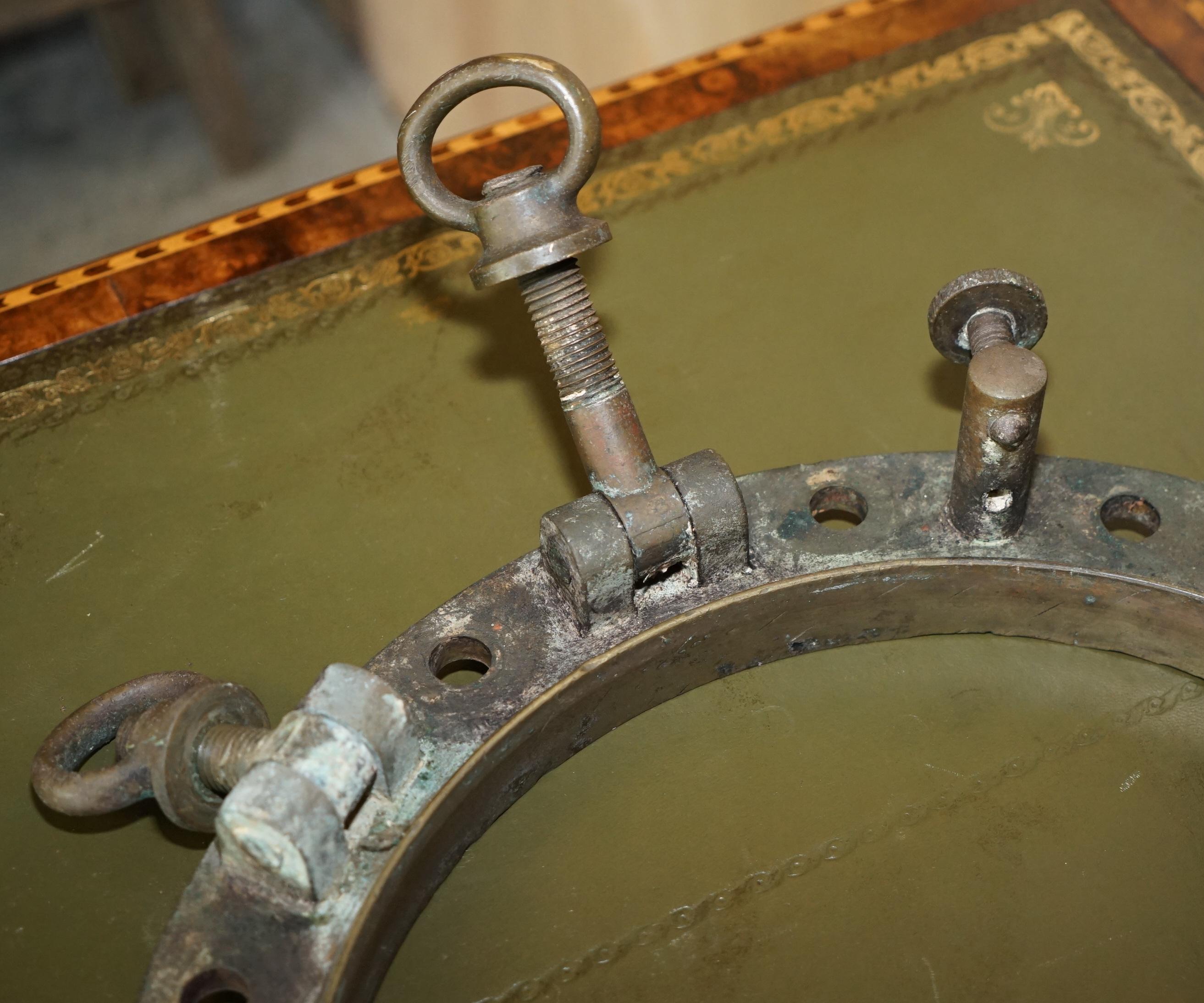 RARE CIRCA 1880 JOHN ROBY LTD RAINHILL MARITIME SALVAGE PORTHOLE SHiPS WINDOW im Angebot 5