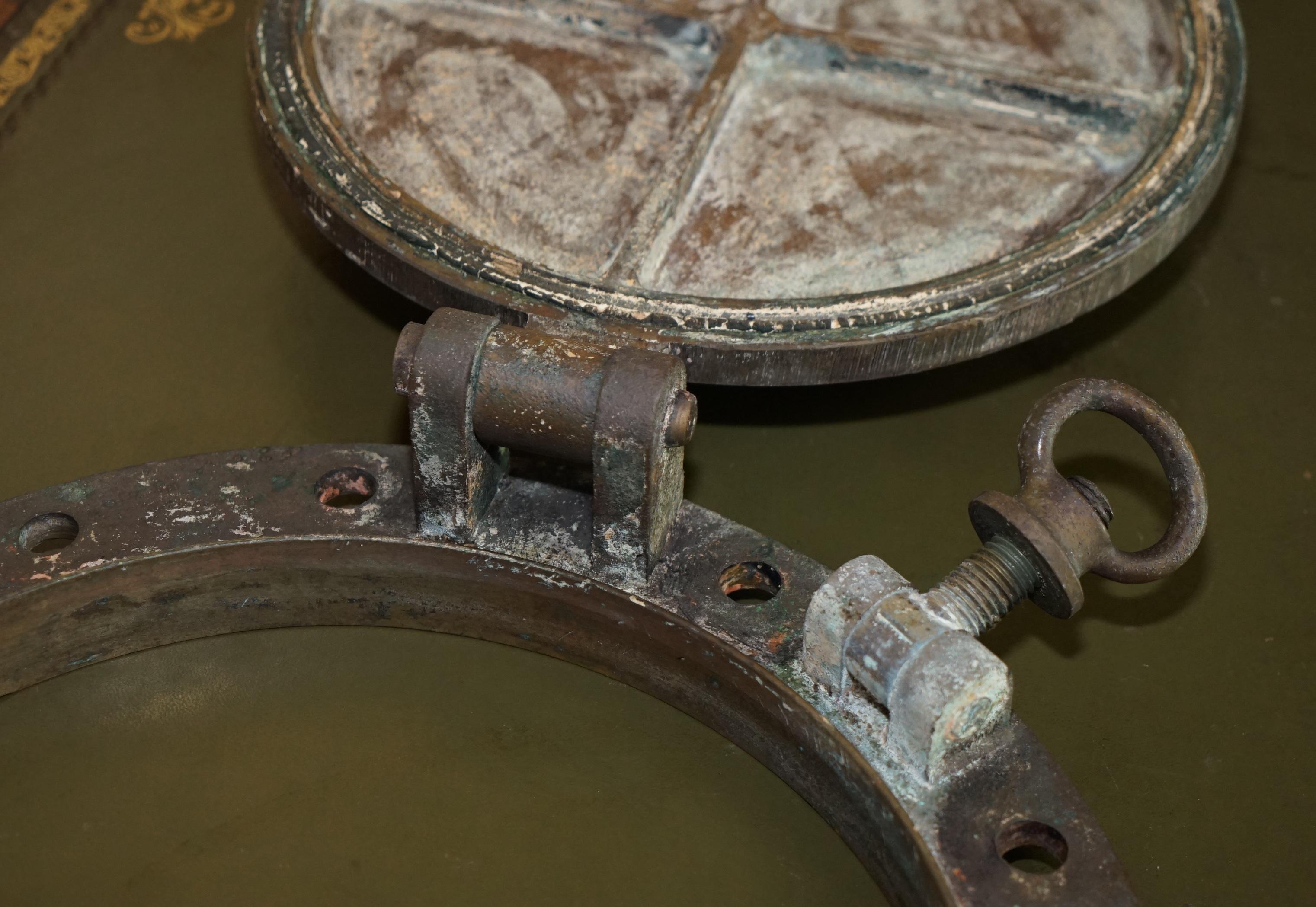RARE CIRCA 1880 JOHN ROBY LTD RAINHILL MARITIME SALVAGE PORTHOLE SHiPS WINDOW im Angebot 6