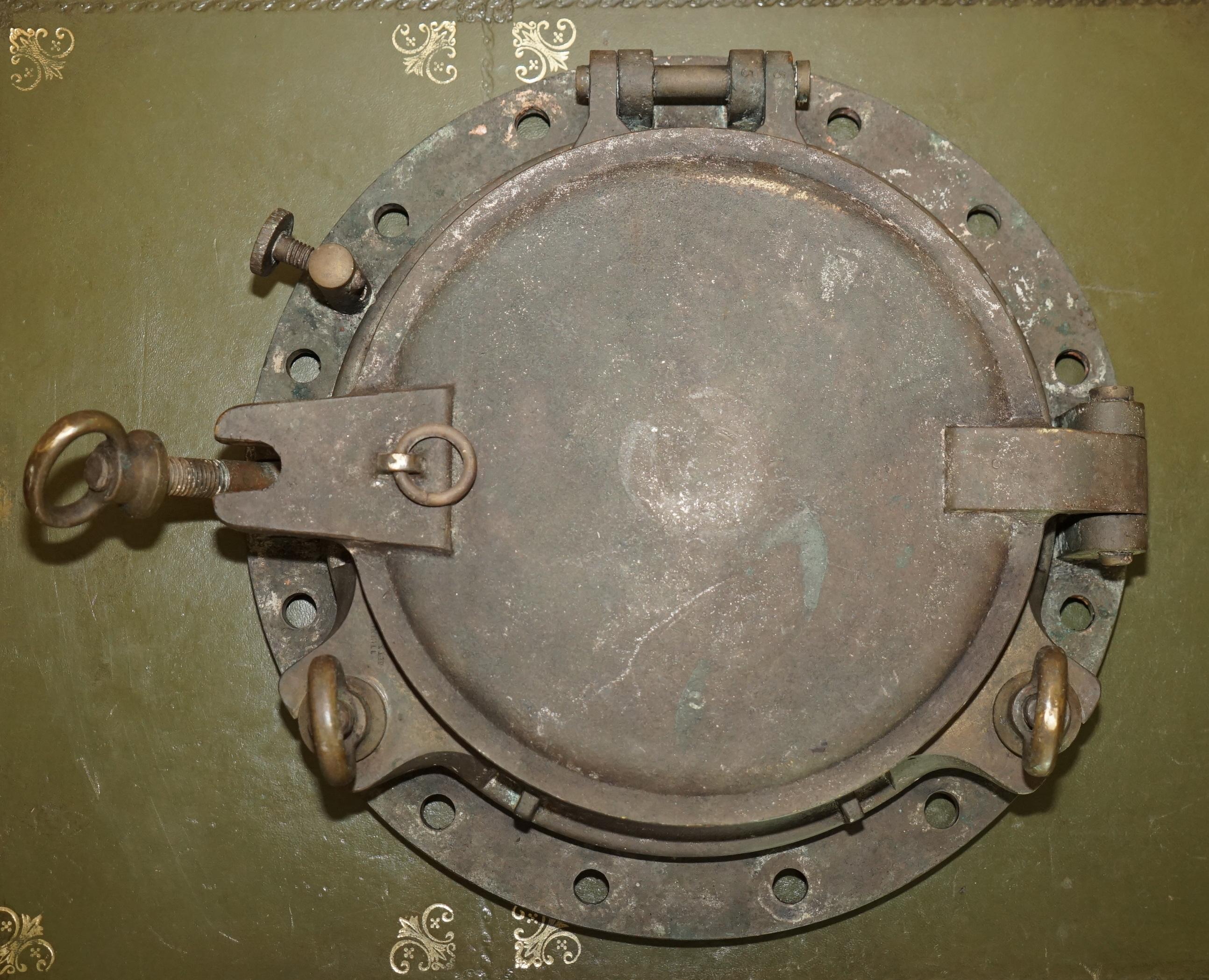 RARE CIRCA 1880 JOHN ROBY LTD RAINHILL MARITIME SALVAGE PORTHOLE SHiPS WINDOW im Angebot 7