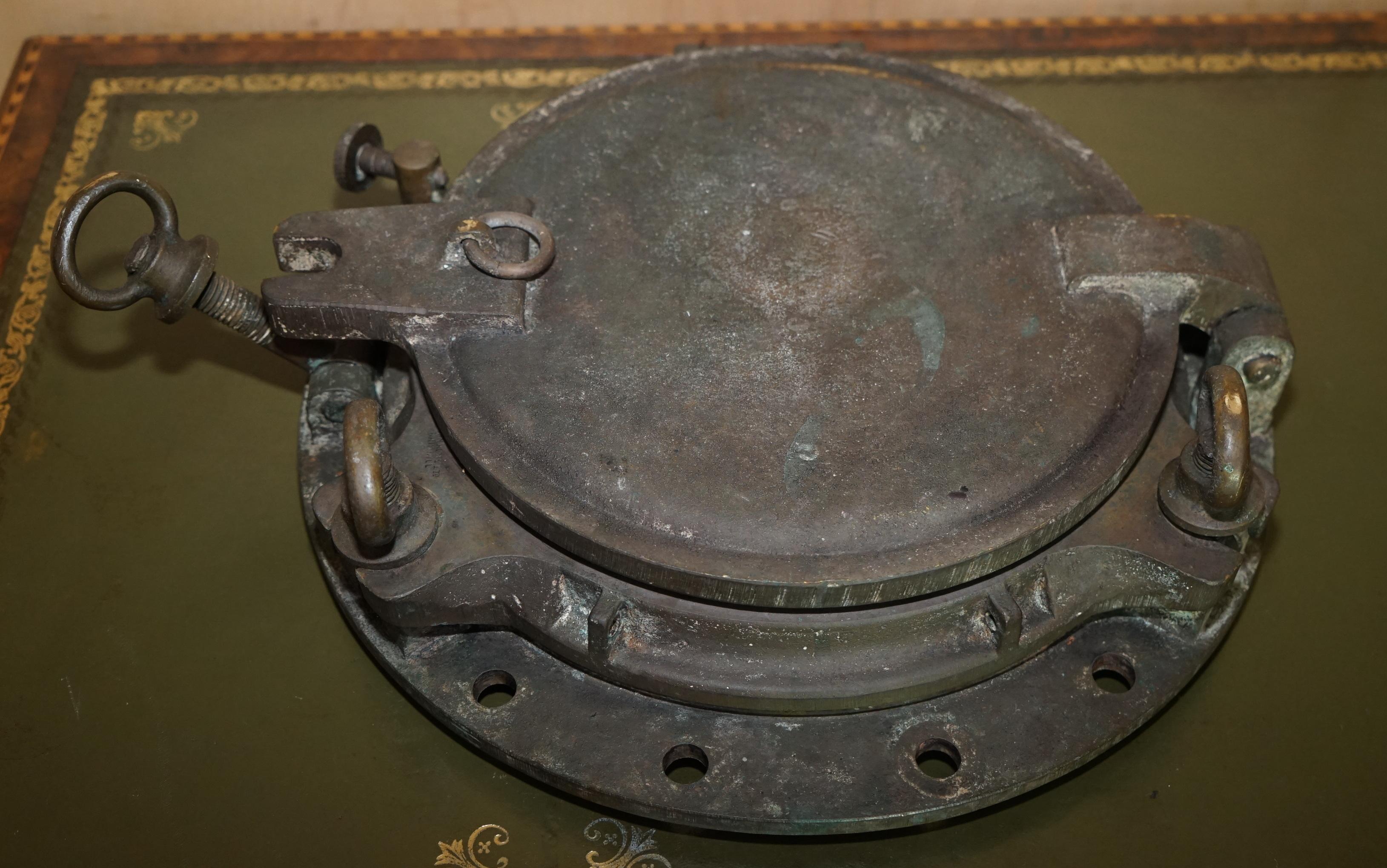 RARE CIRCA 1880 JOHN ROBY LTD RAINHILL MARITIME SALVAGE PORTHOLE SHiPS WINDOW im Angebot 8
