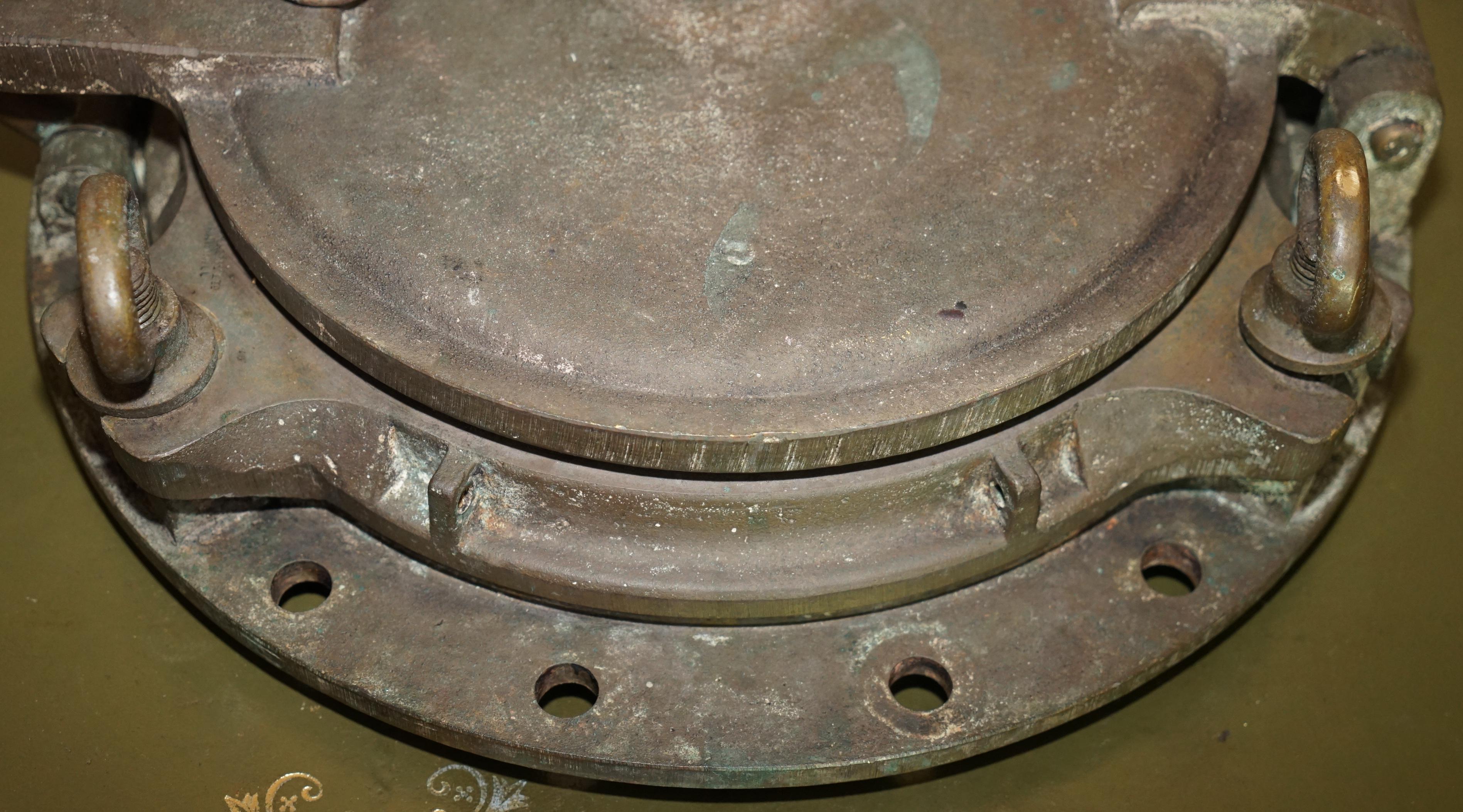 RARE CIRCA 1880 JOHN ROBY LTD RAINHILL MARITIME SALVAGE PORTHOLE SHiPS WINDOW im Angebot 9