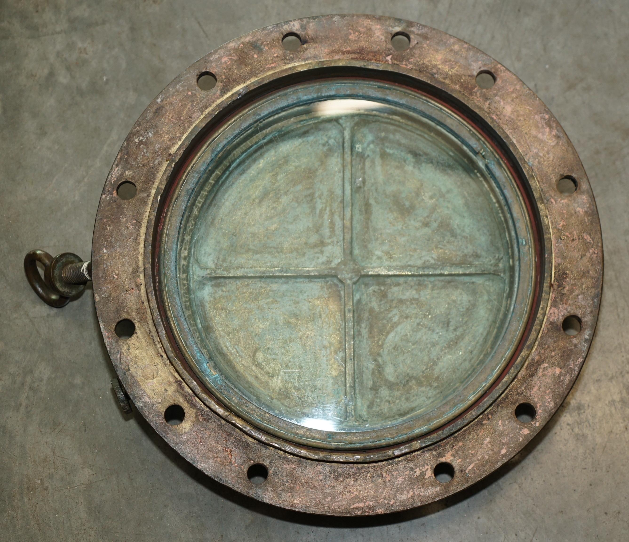 RARE CIRCA 1880 JOHN ROBY LTD RAINHILL MARITIME SALVAGE PORTHOLE SHiPS WINDOW im Angebot 12