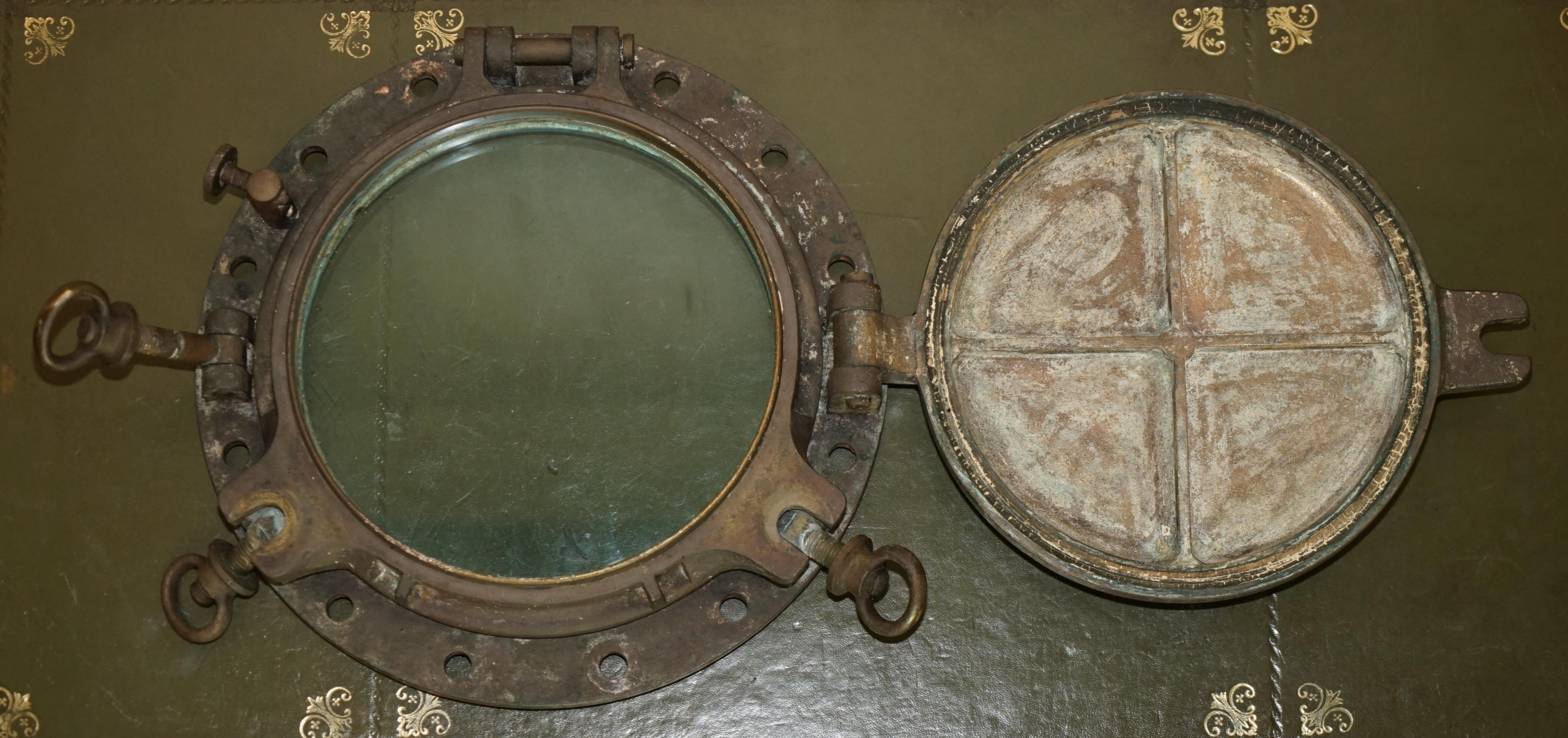 RARE CIRCA 1880 JOHN ROBY LTD RAINHILL MARITIME SALVAGE PORTHOLE SHiPS WINDOW (Hochviktorianisch) im Angebot