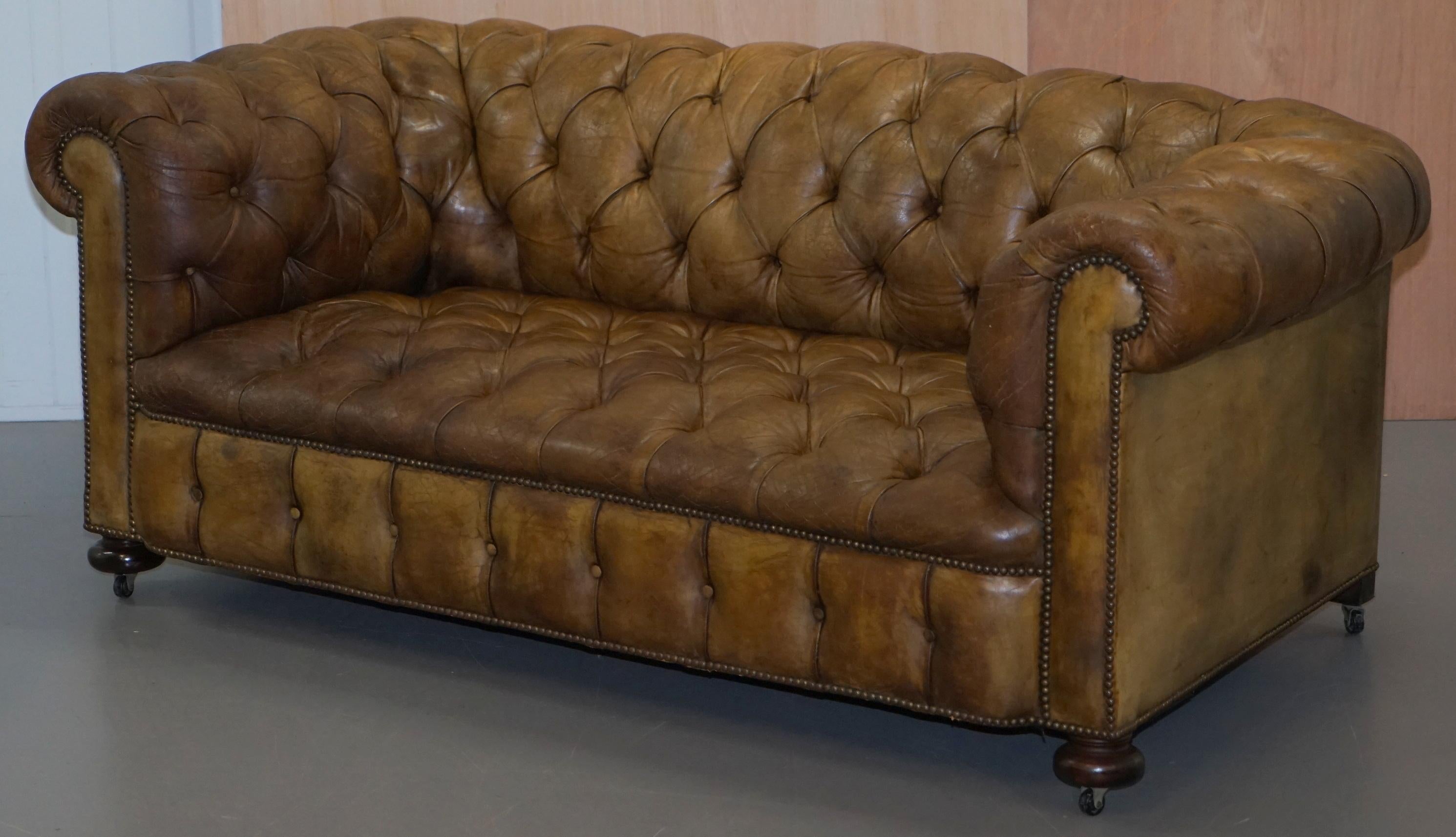 buttoned sofa