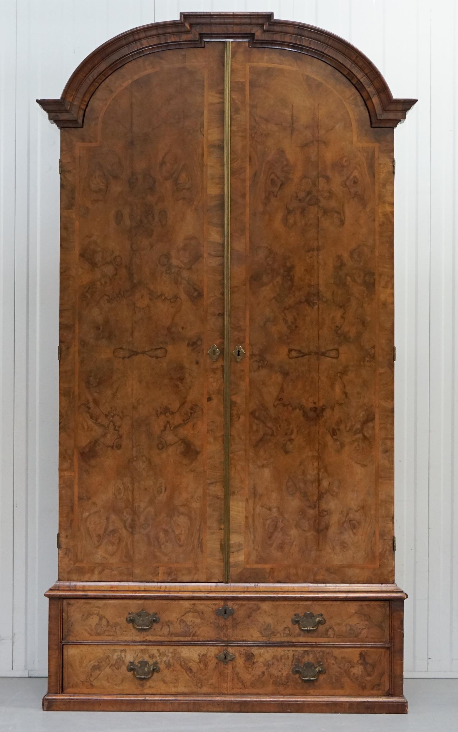 Wimbledon-Furniture is delighted to offer for sale this rare circa 1920’s Art Décor burr quarter cut walnut wardrobe

Please note the delivery fee listed is just a guide, it covers within the M25 only, for an accurate quote please send me your