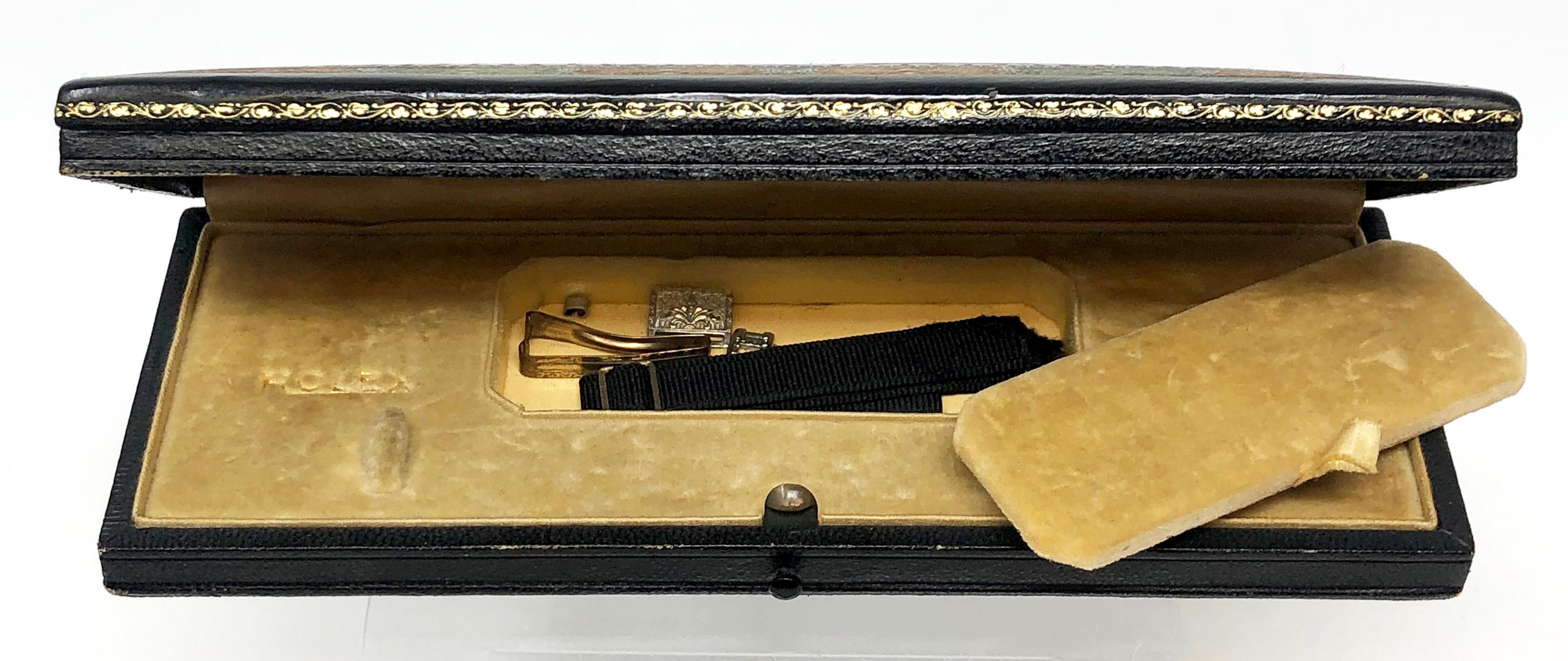 Rolex-Uhrenkasten für Damen, selten, ca. 1920er Jahre, Präsentationsbox (Frühes 20. Jahrhundert) im Angebot