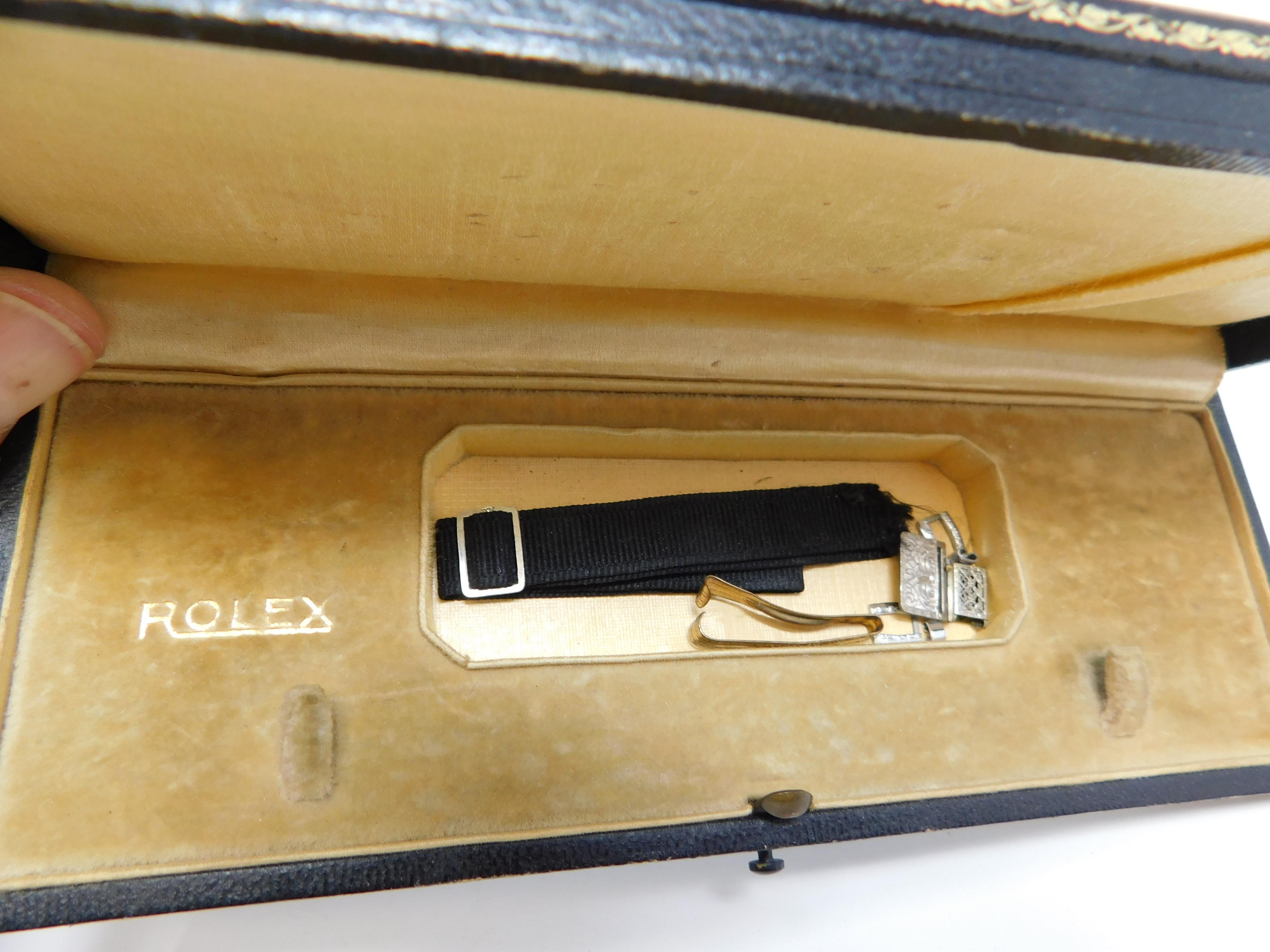 Early 20th Century Rare Circa 1920’s Woman’s Rolex Watch Box Presentation Case For Sale