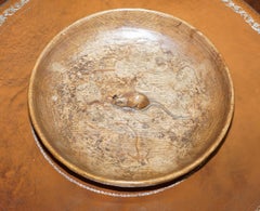 Bol à fruits rare en chêne sculpté à la main vieilli Robert Thompson Mouseman, datant des années 1960 environ