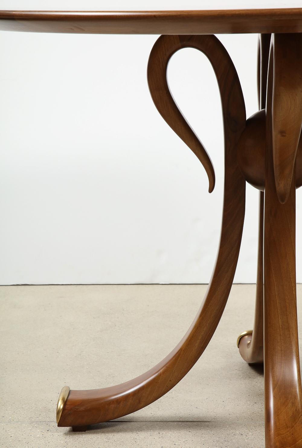 Italian Rare Circular Pedestal Table by Osvaldo Borsani for ABV