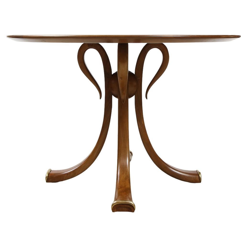 Rare Circular Pedestal Table by Osvaldo Borsani for ABV