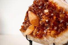 Raro Racimo de Citrino con Inclusiones de Calcita