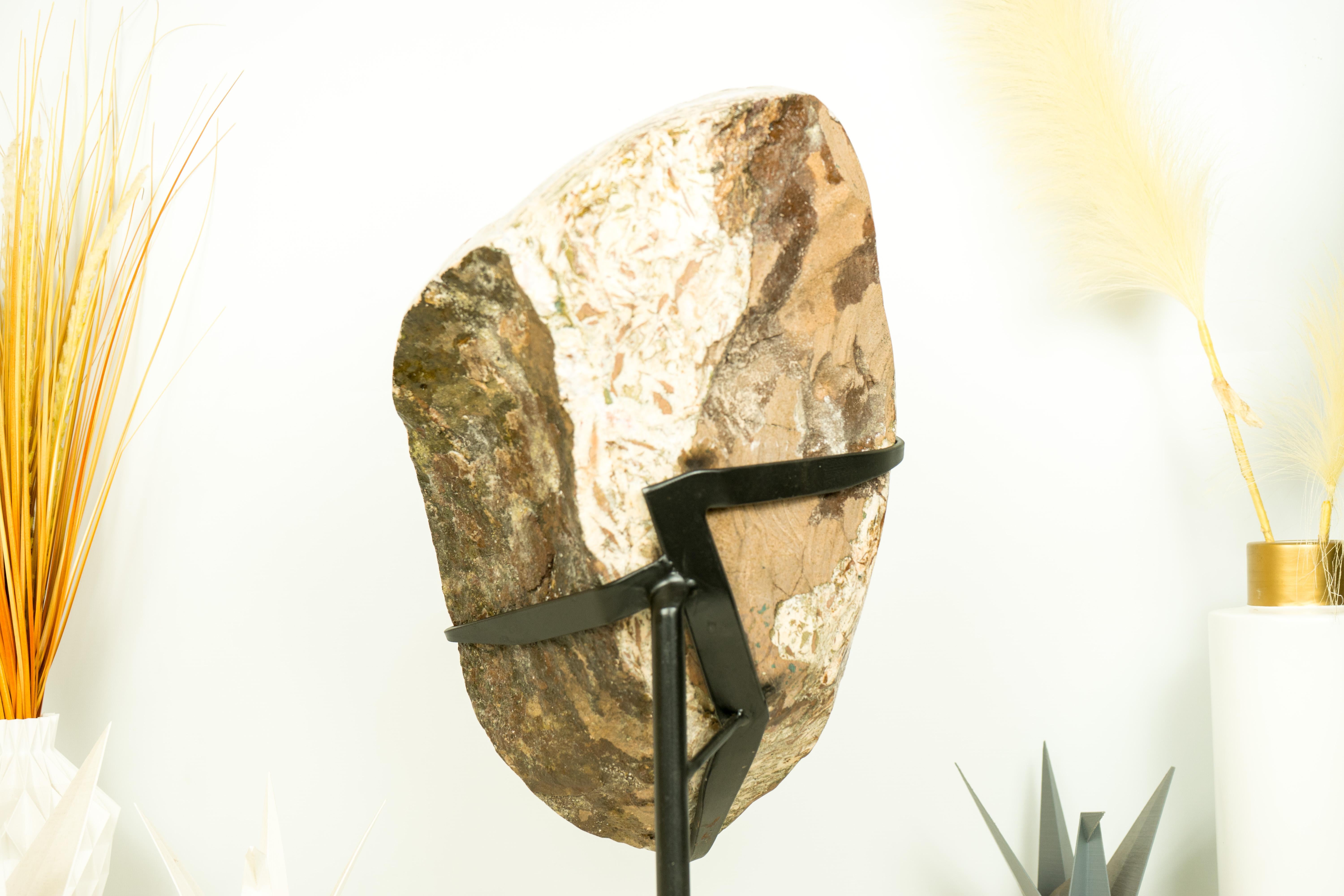 Rare Citrine Cluster with Cubic Calcite Inclusions and Galaxy Druzy, Gallery For Sale 3