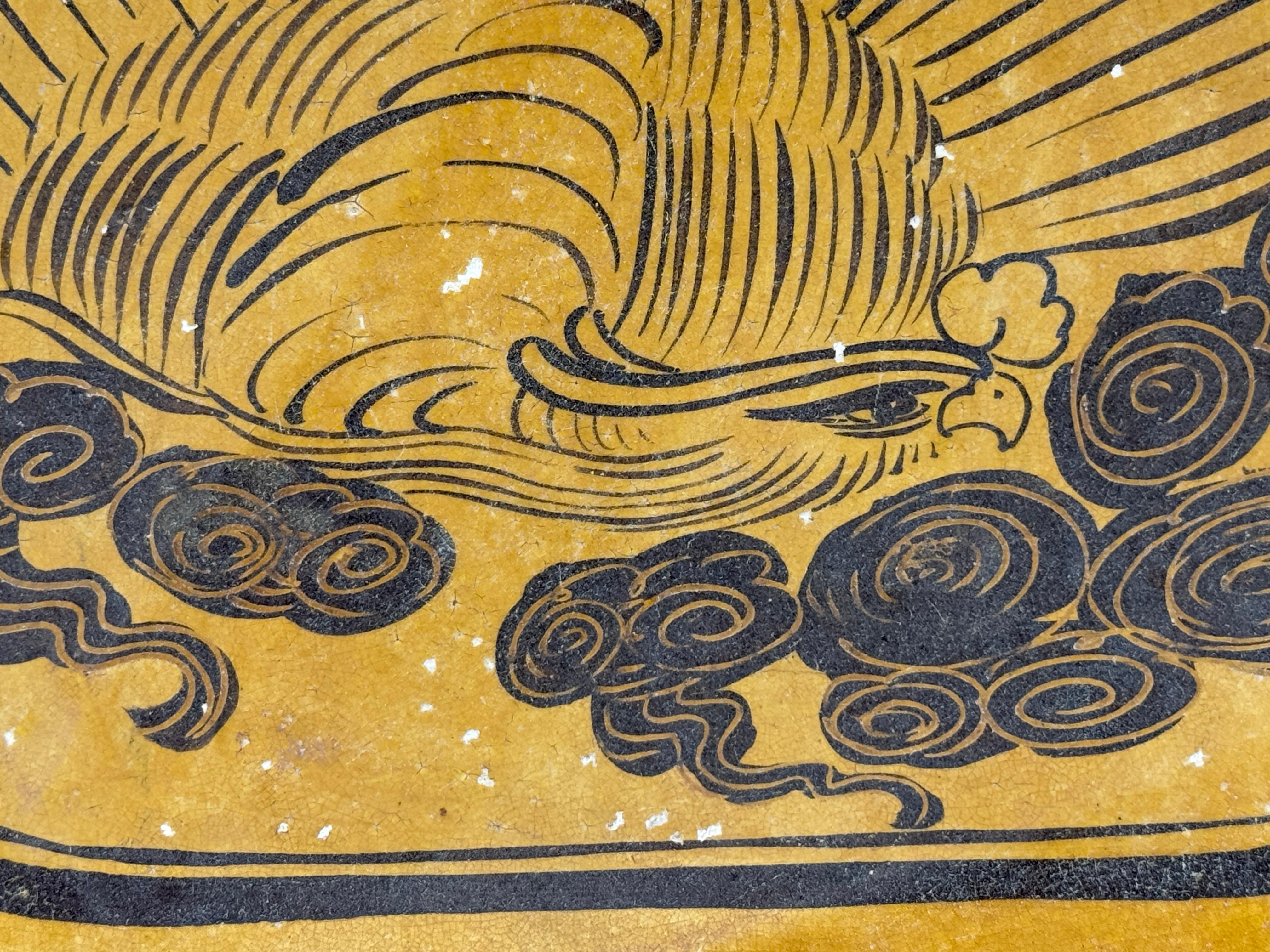 Seltenes bemaltes Cizhou-Kissen 'Mandarin-Ente und Reishi-Pilz', Jin-Song Dynasty im Angebot 1