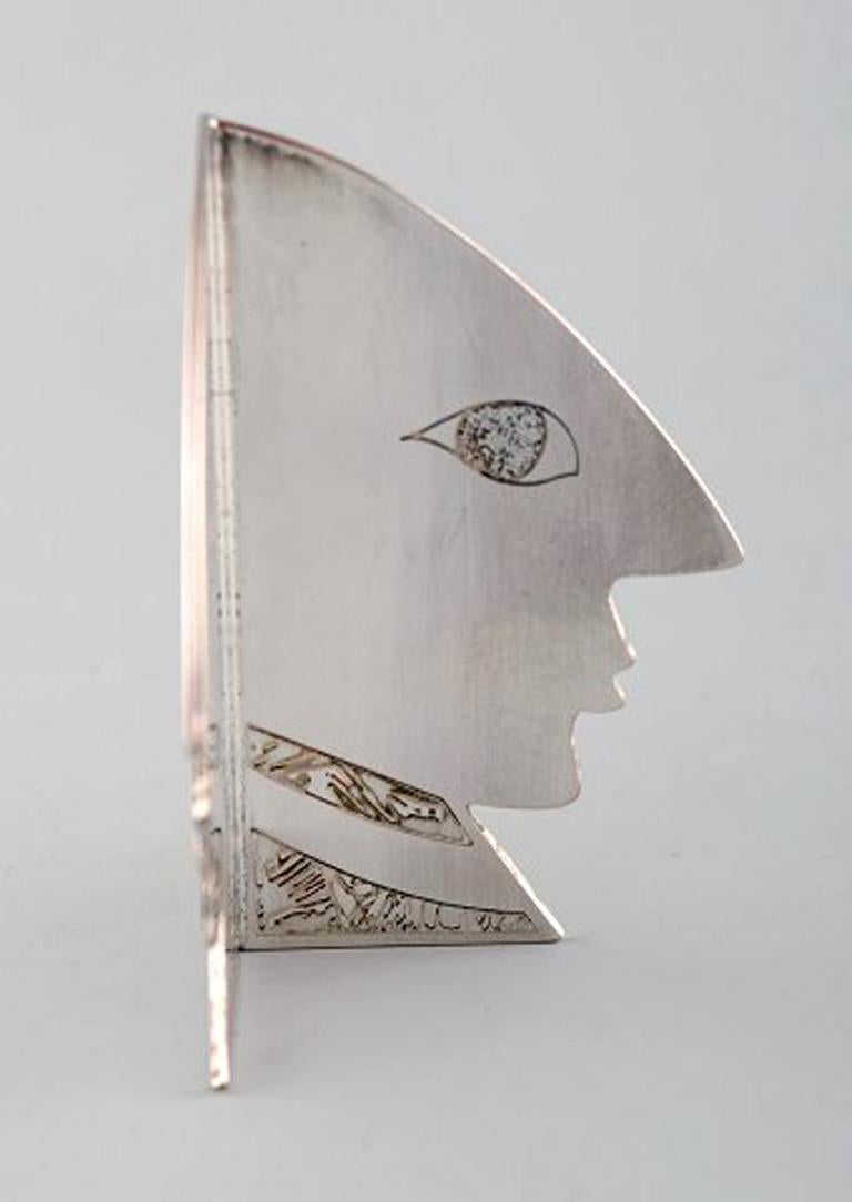 Post-Modern Rare Claude Picasso for Christofle, Sculpture, Four Faces