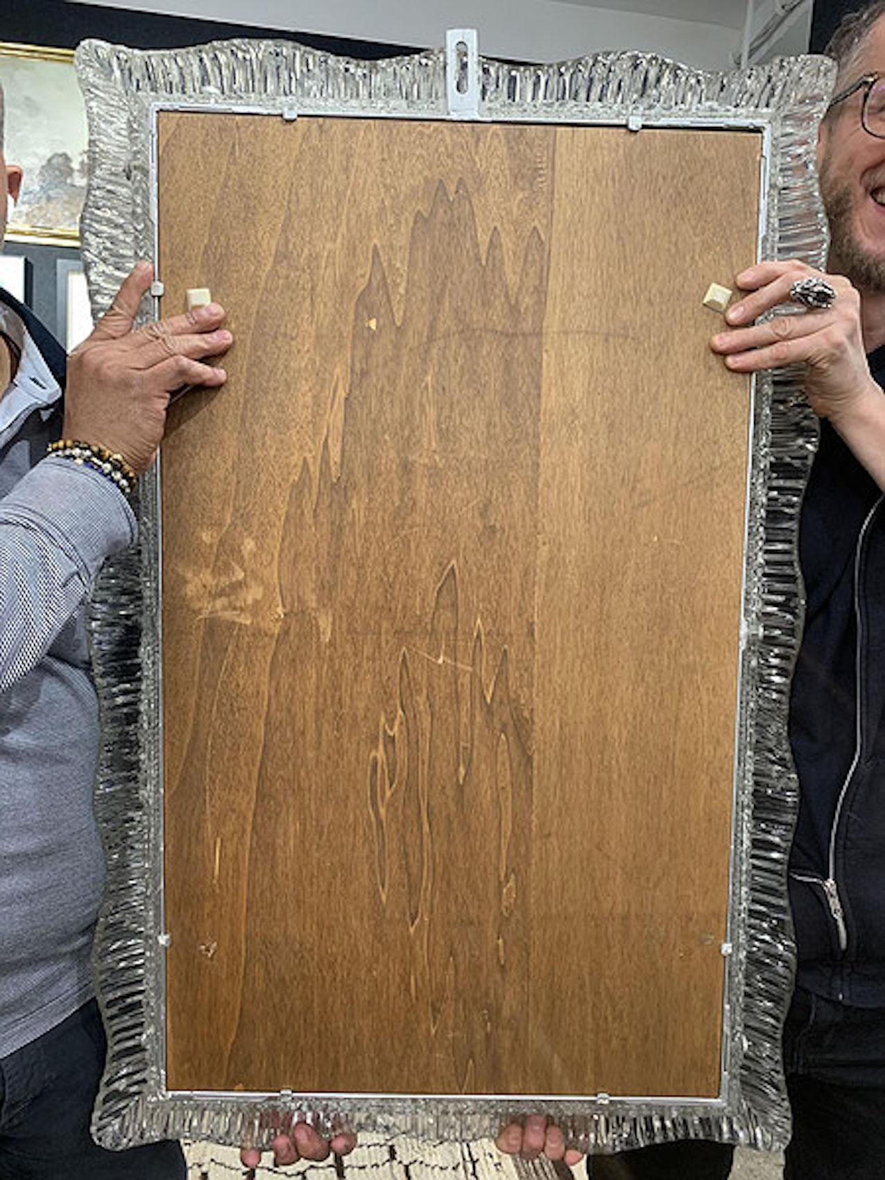 Rare Clear Moulded Glass Mirror by Paolo Venini For Sale 5