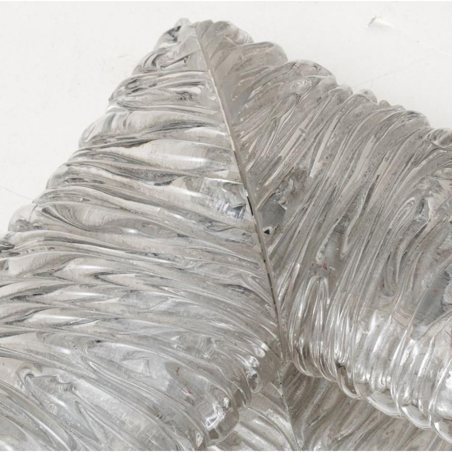 Rare Clear Moulded Glass Mirror by Paolo Venini In Good Condition For Sale In Montreal, QC