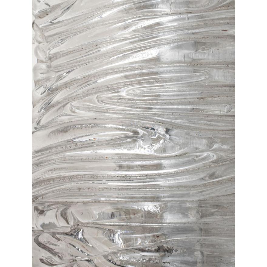 Rare Clear Moulded Glass Mirror by Paolo Venini For Sale 1