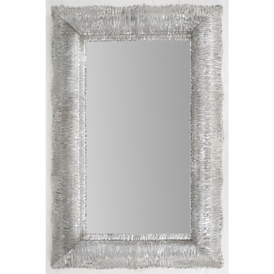 Rare Clear Moulded Glass Mirror by Paolo Venini For Sale 4