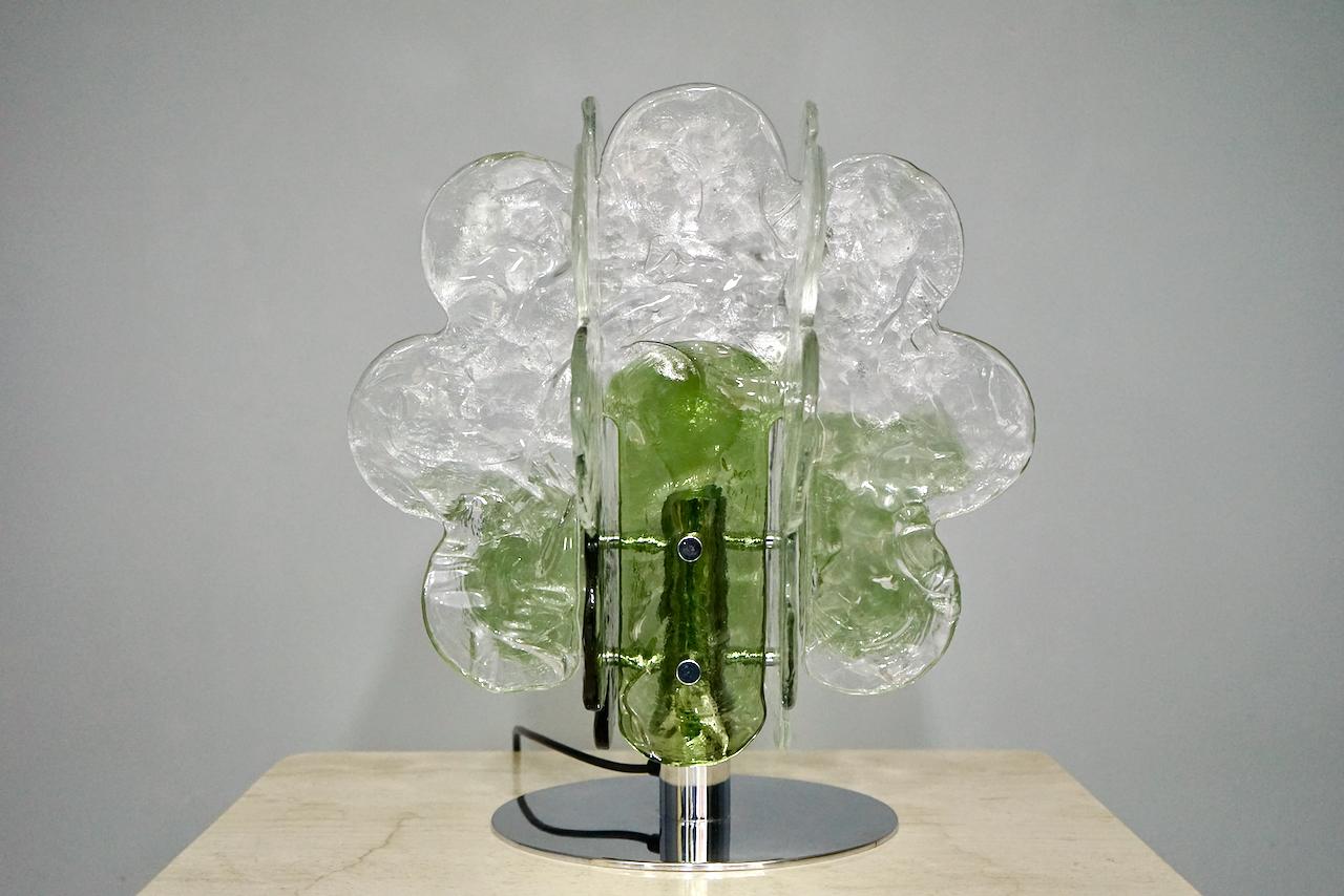 Rare Cloud Glass Table Lamp by Carlo Nason for Mazzega, Italy, 1970s 7