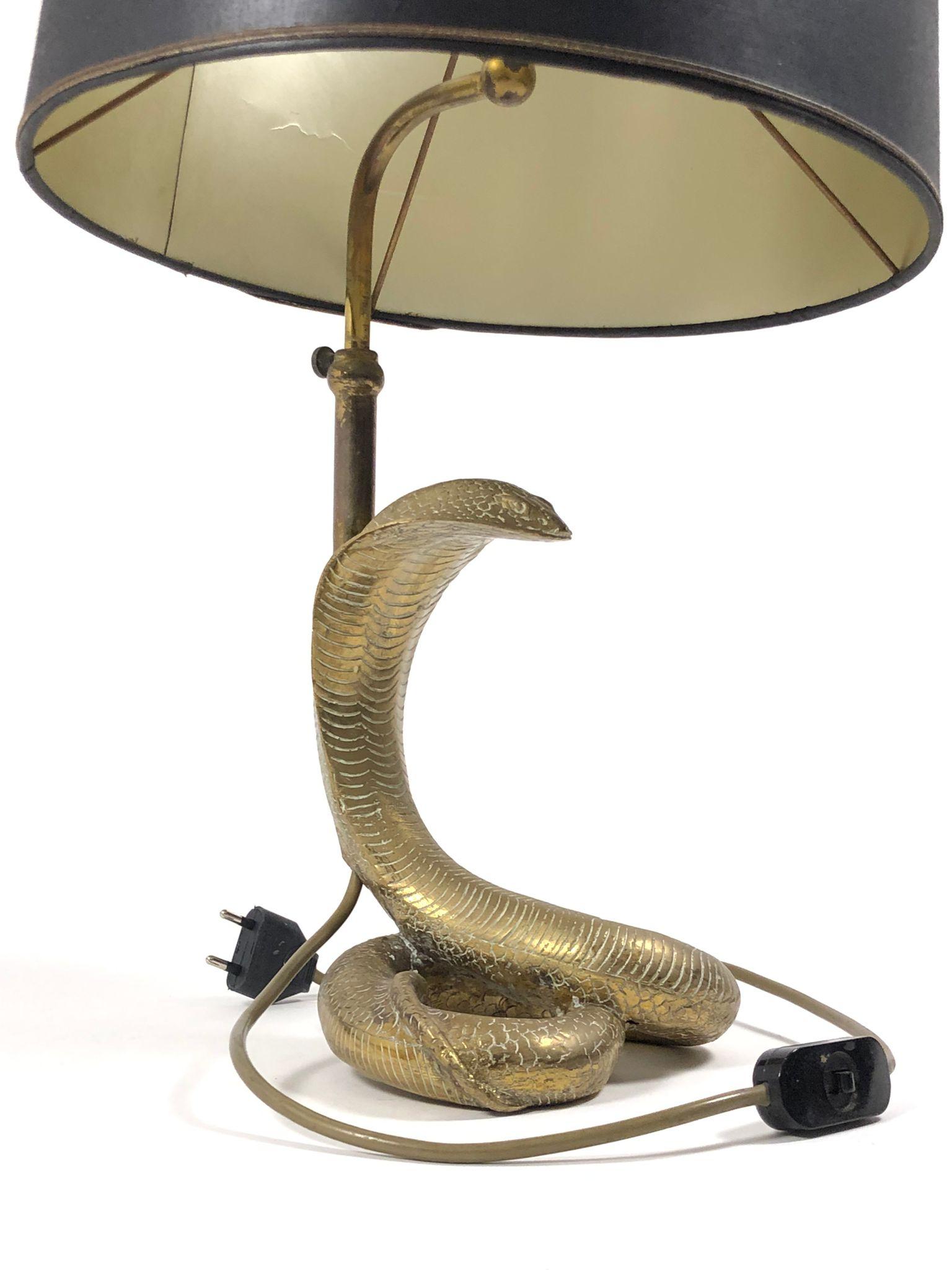 snake lamp gold