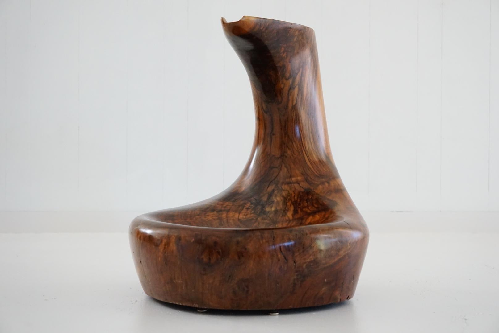 Seltener Cocobolo Don Shoemaker-Brunnen, organischer mexikanischer Mid-Century-Modern-Brunnen, 1960er Jahre im Angebot 5