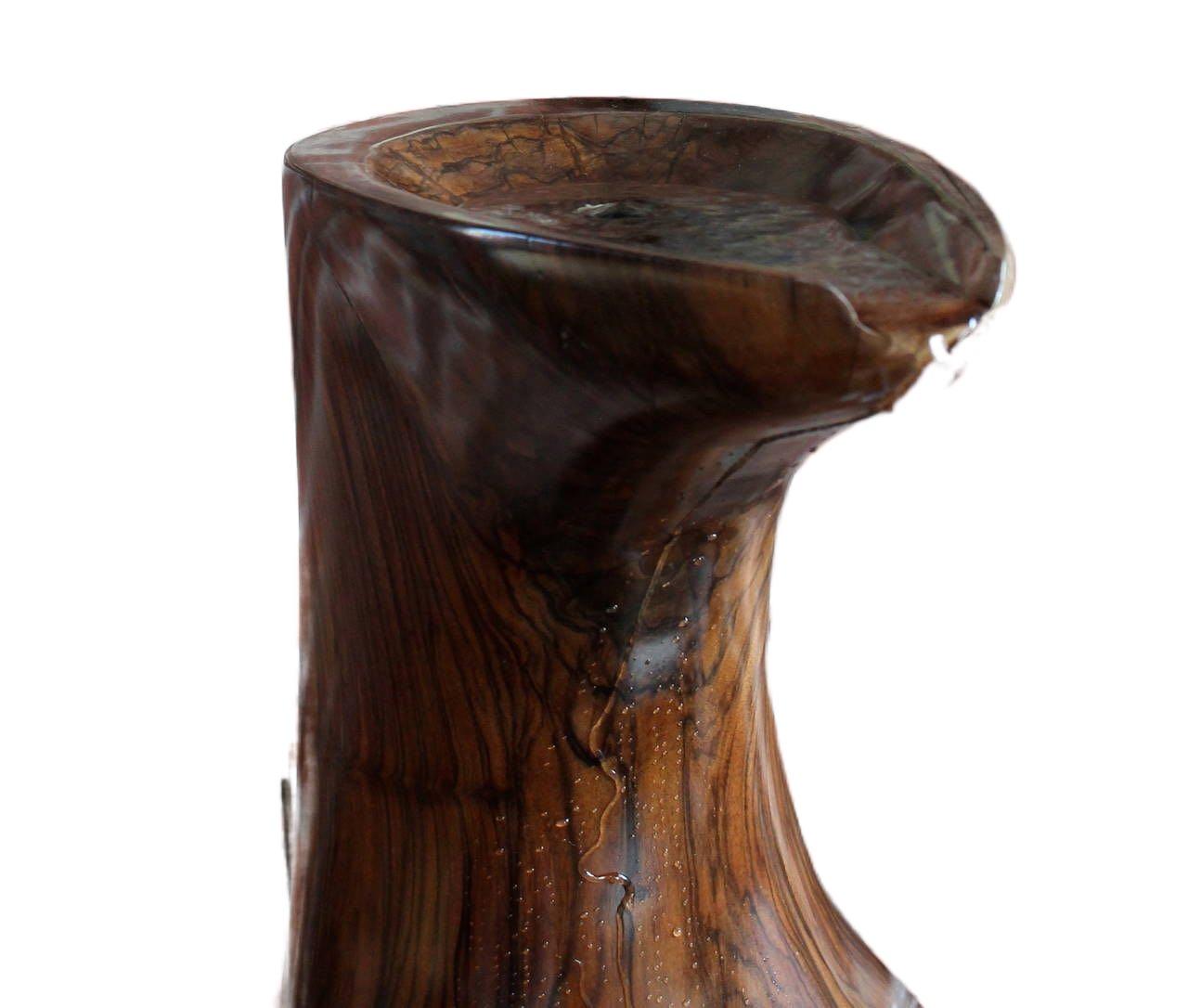 Seltener Cocobolo Don Shoemaker-Brunnen, organischer mexikanischer Mid-Century-Modern-Brunnen, 1960er Jahre im Angebot 12