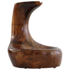 Seltener Cocobolo Don Shoemaker-Brunnen, organischer mexikanischer Mid-Century-Modern-Brunnen, 1960er Jahre