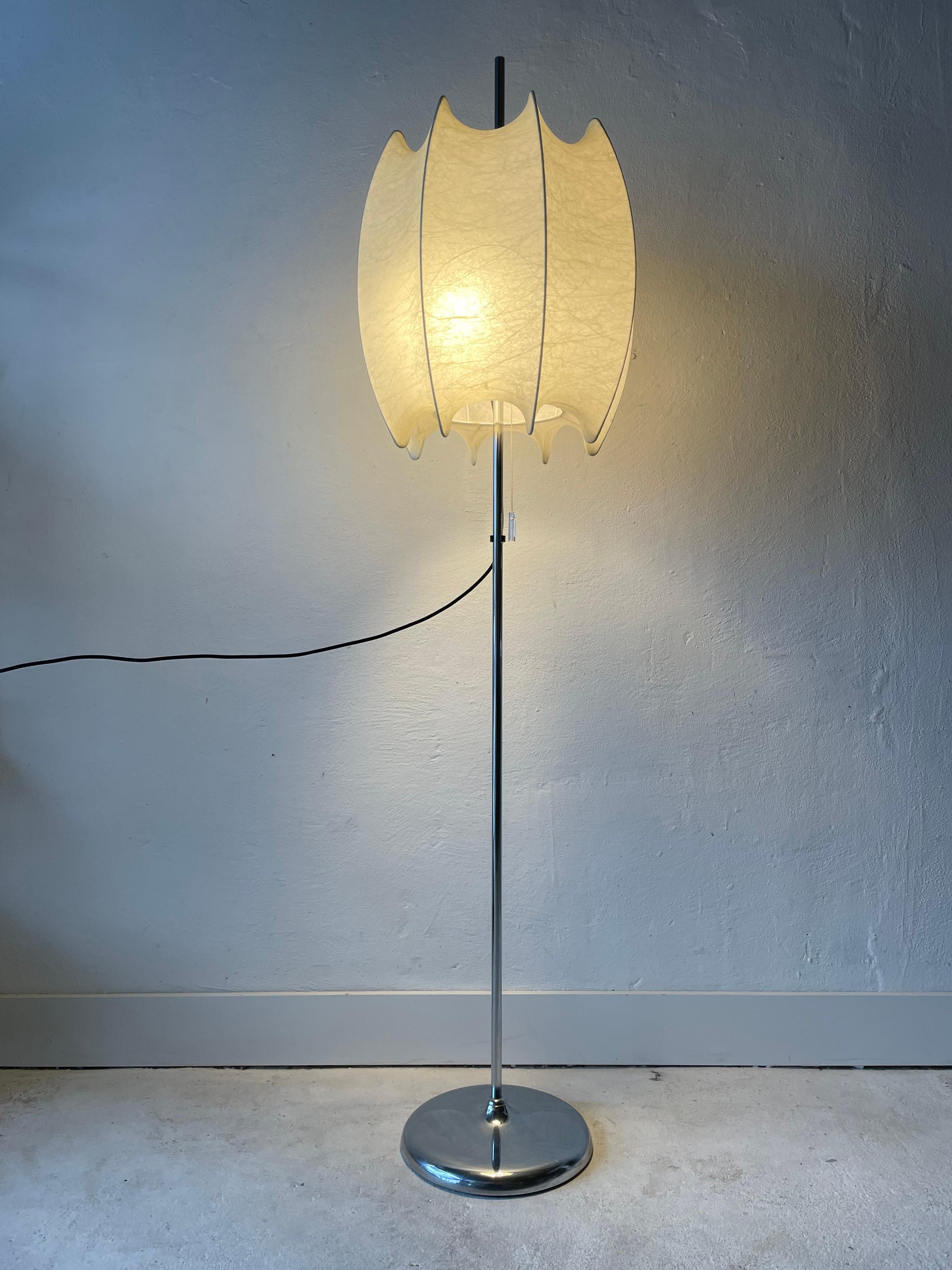 Rare Cocoon Floor Lamp by Goldkant, 1960s Grmany For Sale 2