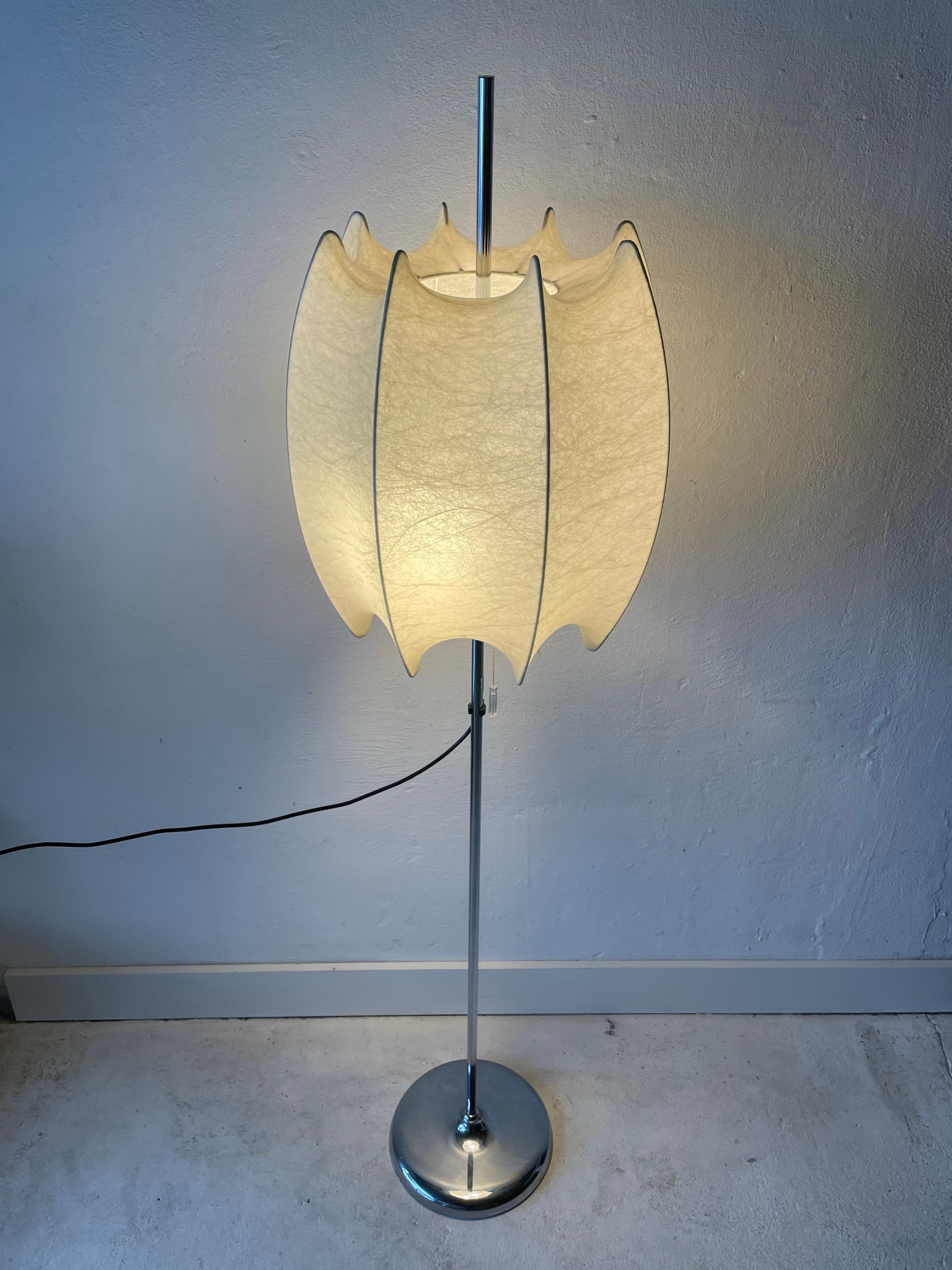 Rare Cocoon Floor Lamp by Goldkant, 1960s Grmany 3